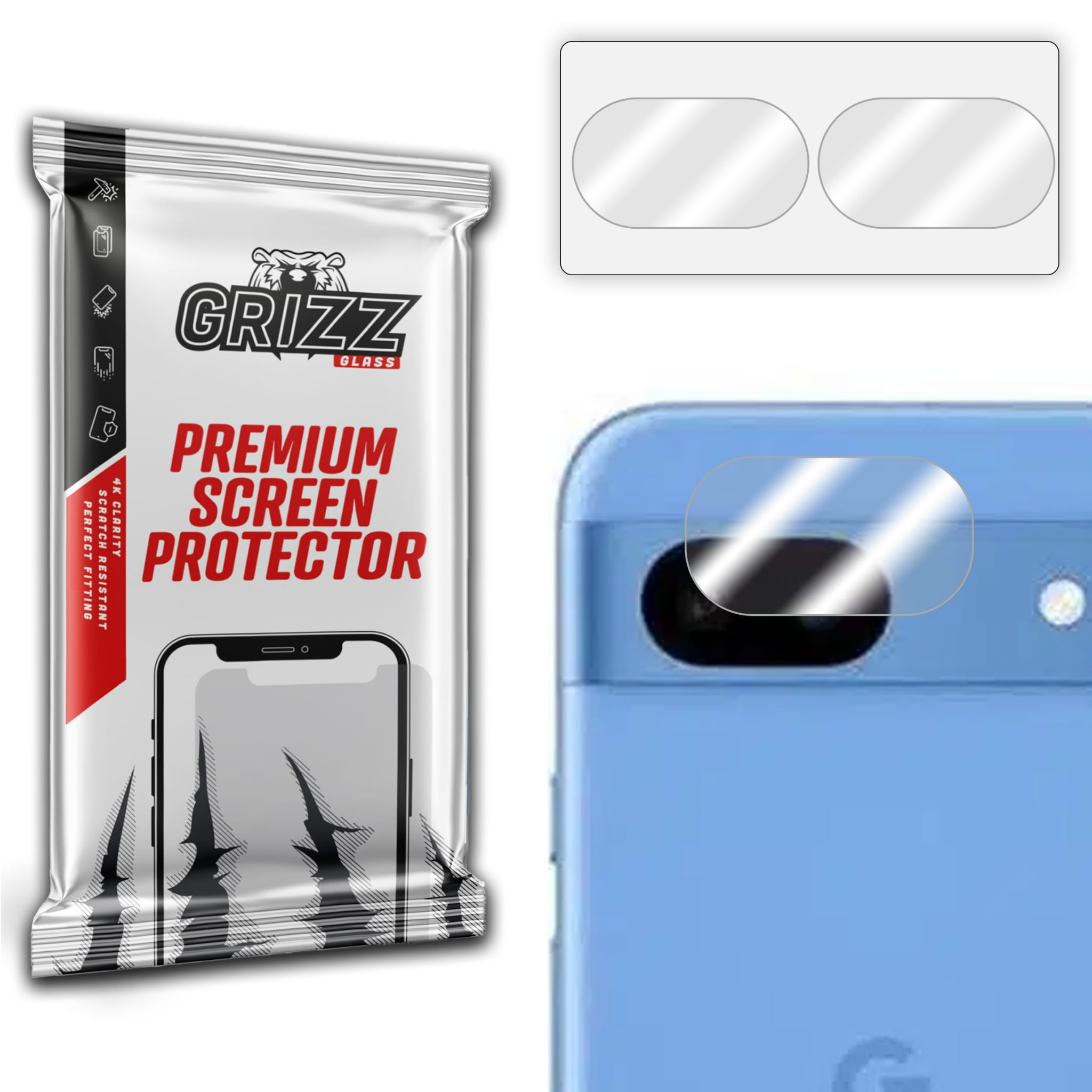 GrizzGlass HybridGlass Camera Google Pixel 8a