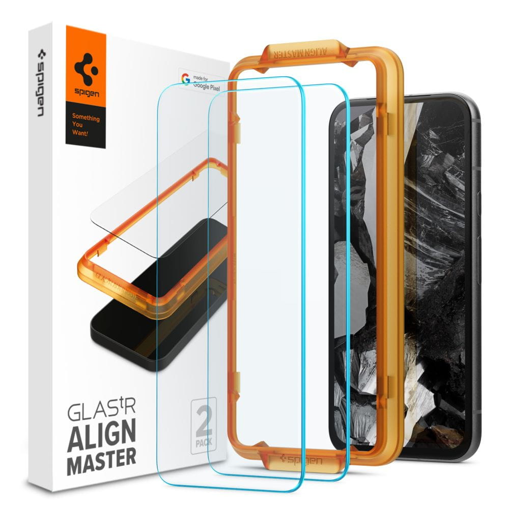 Spigen GLAS.tR AlignMaster Google Pixel 8a Clear [2 PACK]