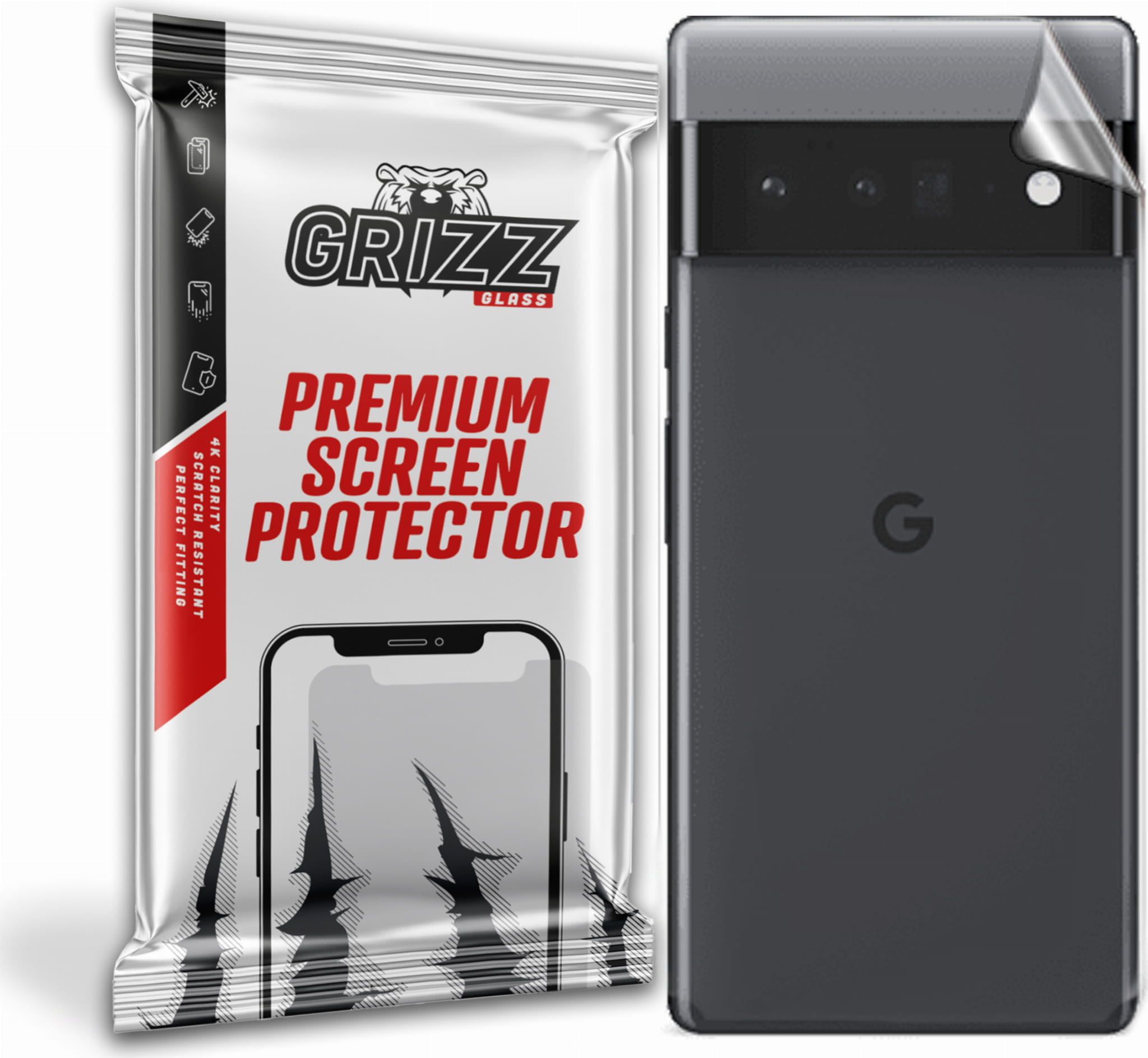 GrizzGlass UltraSkin Google Pixel 6