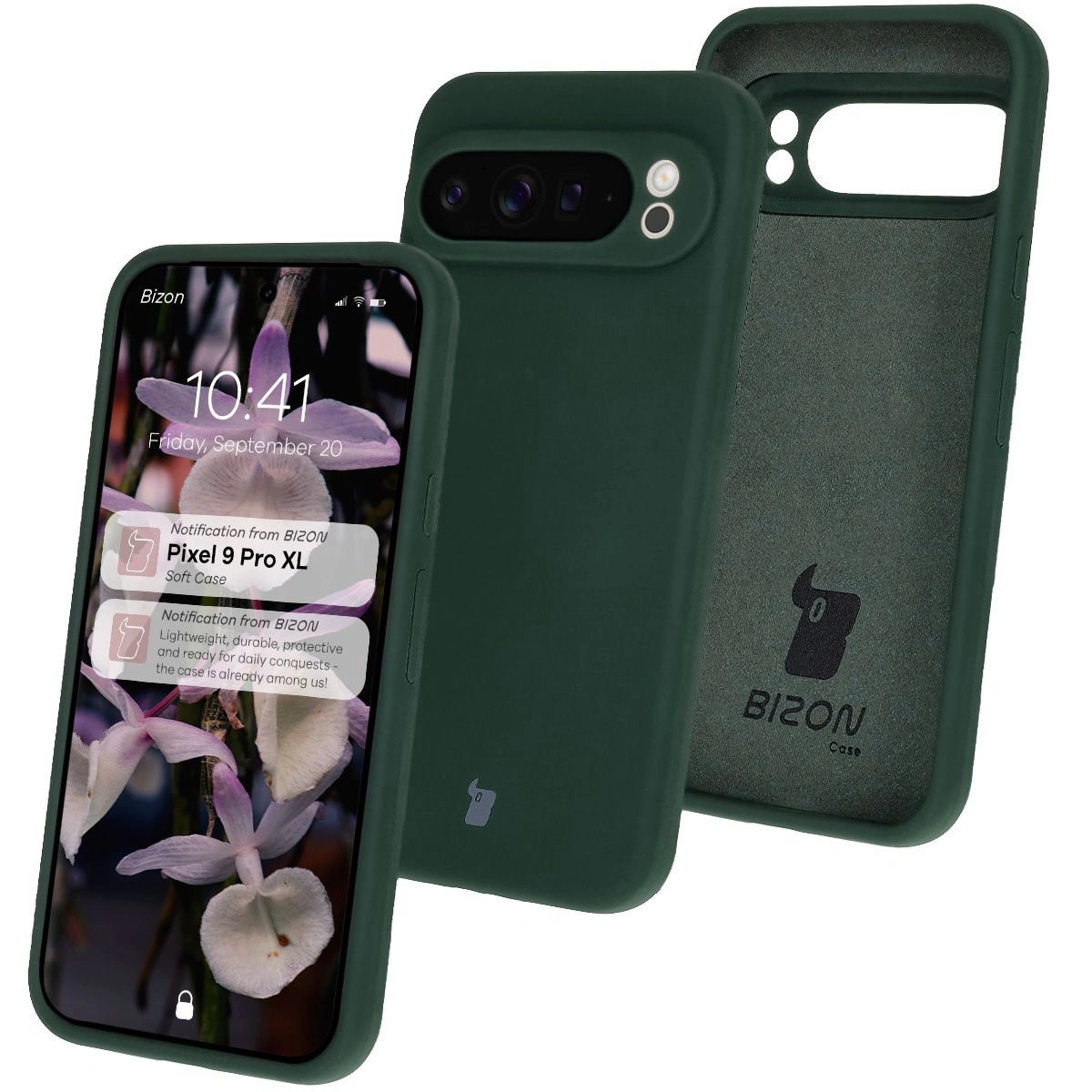 Bizon Soft Case Google Pixel 9 Pro XL dark green