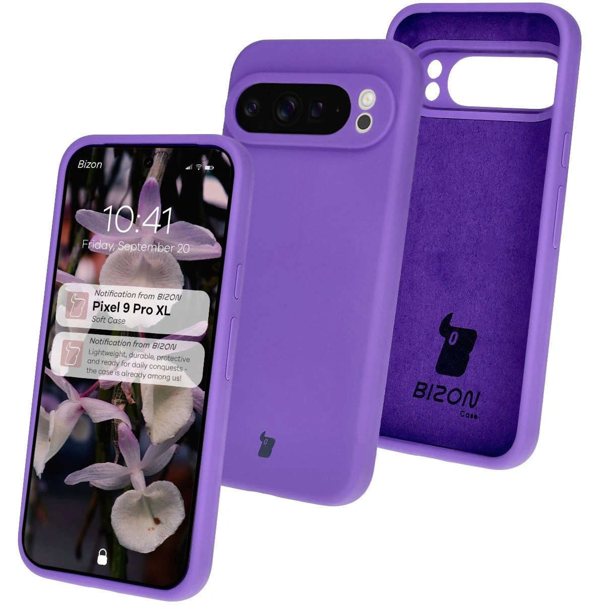 Bizon Soft Case Google Pixel 9 Pro XL purple