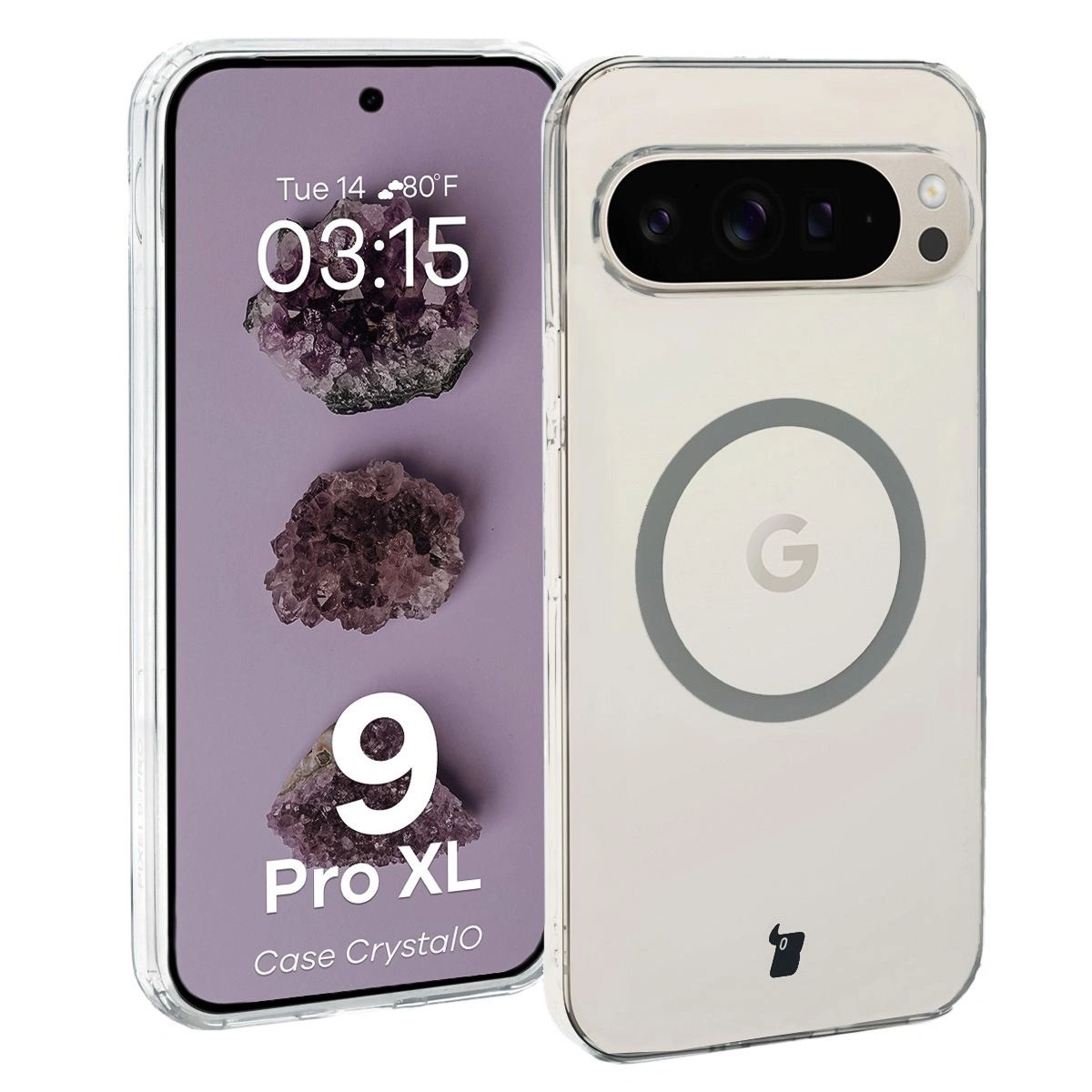 Bizon Case CrystalO Google Pixel 9 Pro XL clear