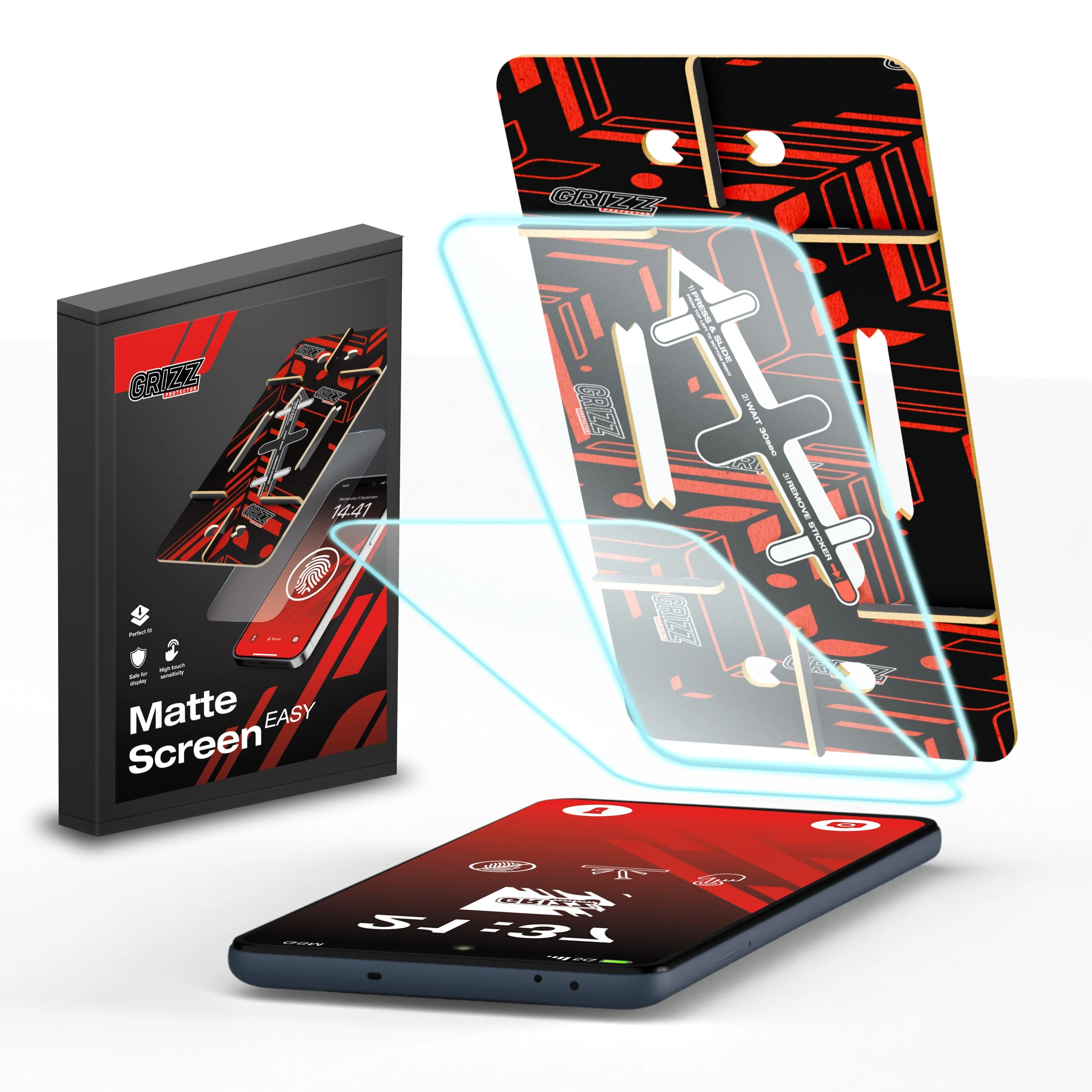 GrizzGlass MatteScreen Easy Google Pixel 8a [2 PACK]