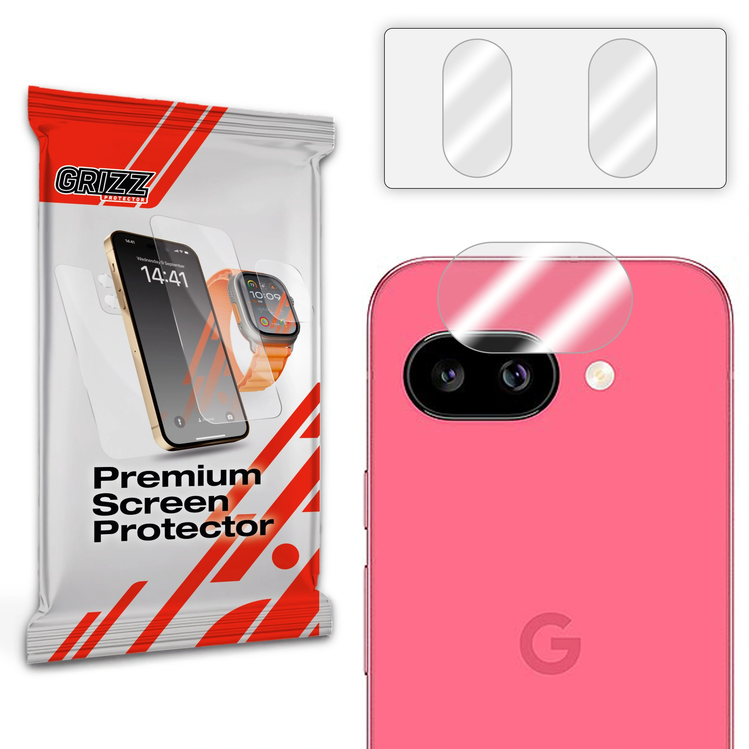 GrizzGlass HybridGlass Camera Google Pixel 9a — ochrona obiektywu bez utraty jakości