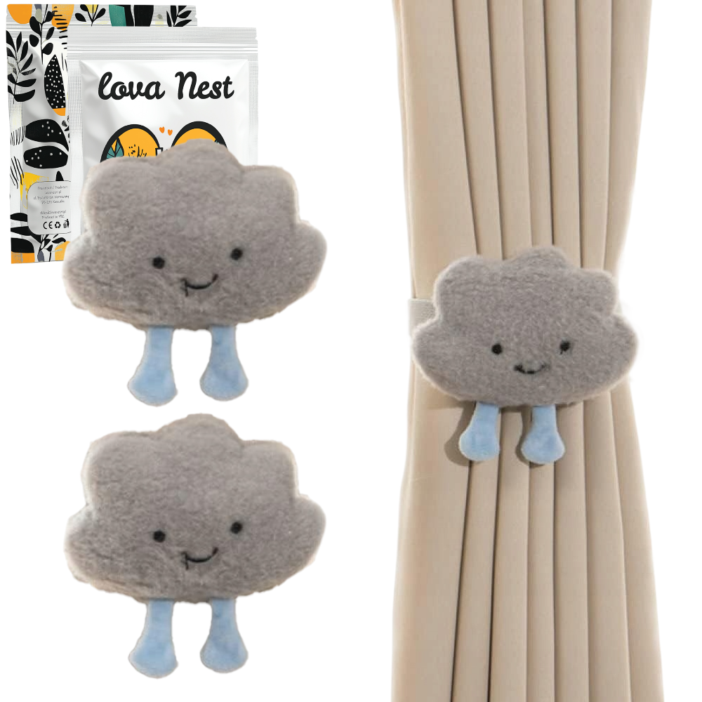 Upięcie do Zasłon i Firan - 2 szt. - Chmurka v2