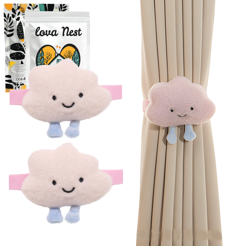 Upięcie do Zasłon i Firan - 2 szt. - Chmurka v1