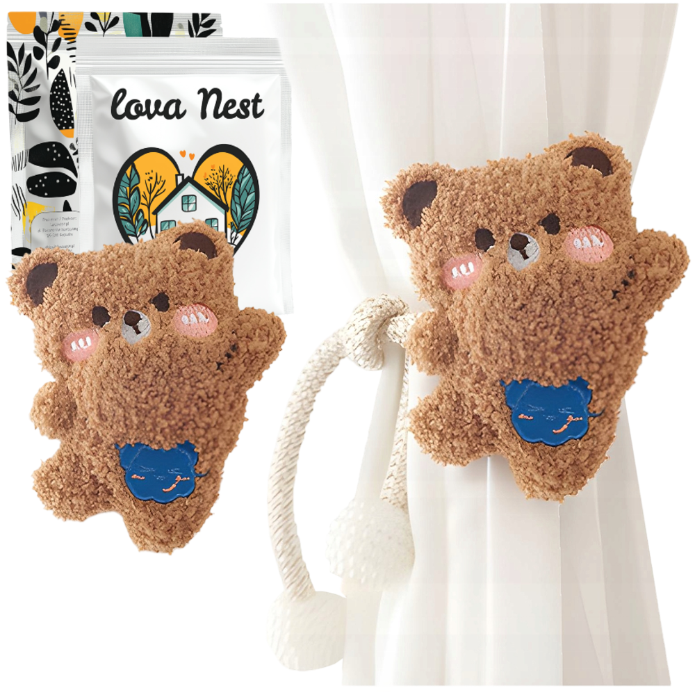 Upięcie do Zasłon i Firan - 1 szt. - Miś