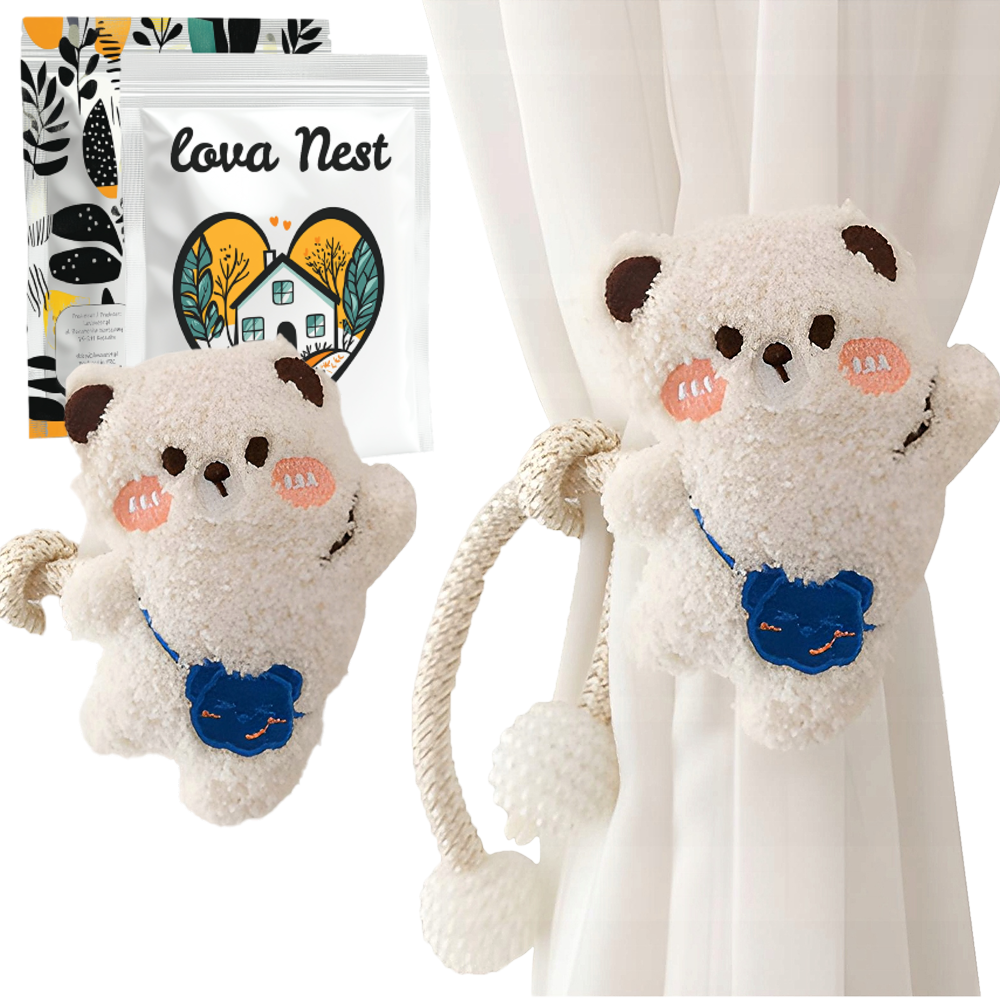 Upięcie do Zasłon i Firanek dla Dzieci - Beżowy Miś