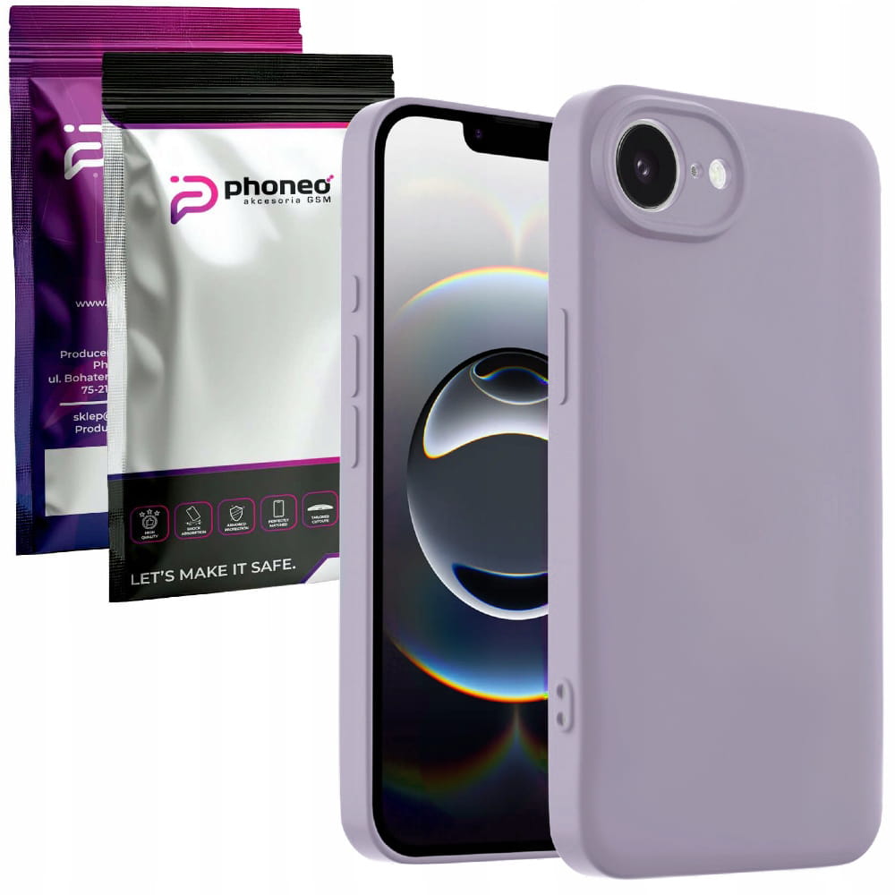 Etui Phoneo Liquid Case - iPhone 16E - Lawendowe