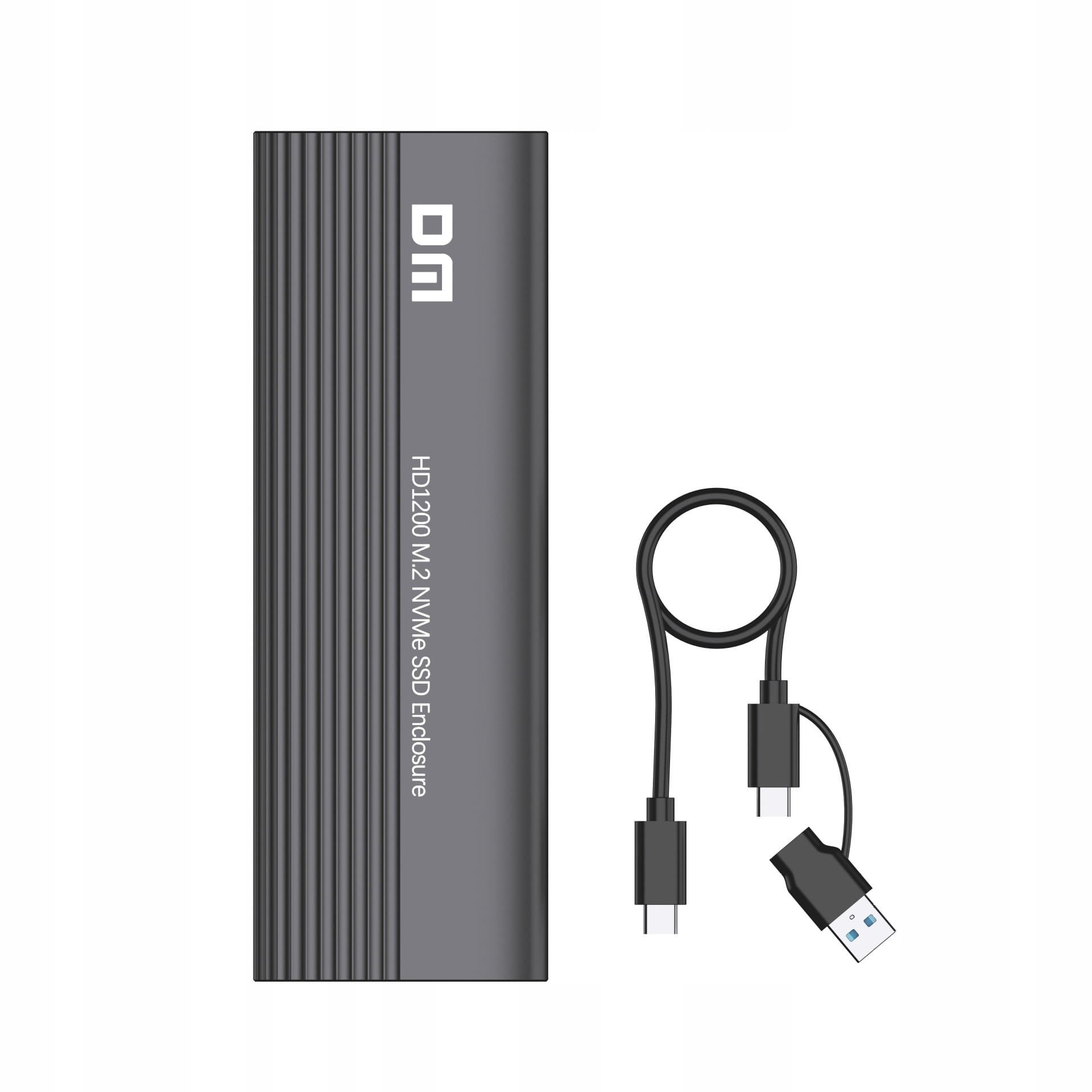 Obudowa z Adapterem do Dysków DM M.2 NVME i SSD na USB-C i USB-A