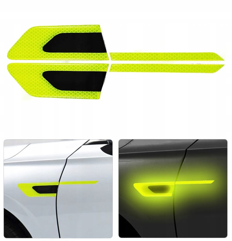 Naklejki Odblaskowa na Nadwozie Auta - 2 szt.