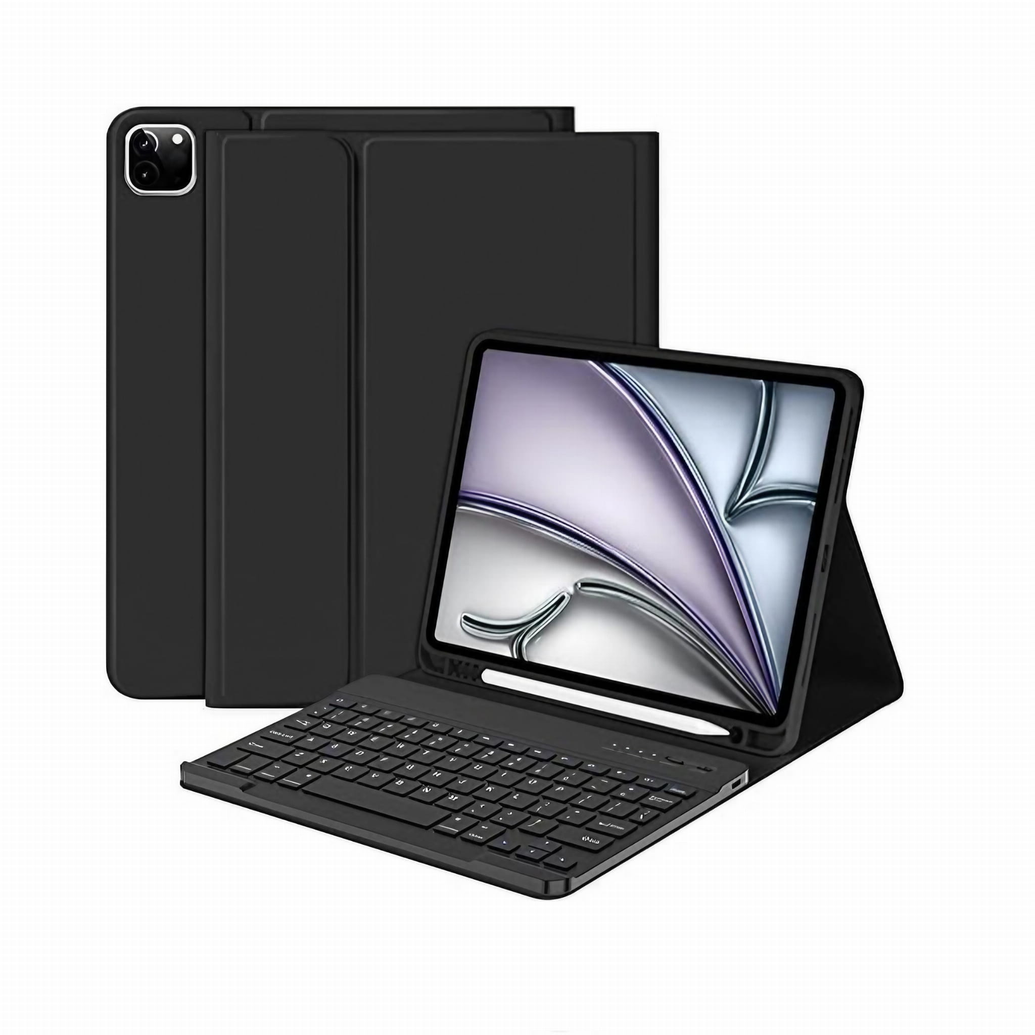 Etui z Klawiaturą Bluetooth - Apple iPad Air 13'' 2024 - Czarne