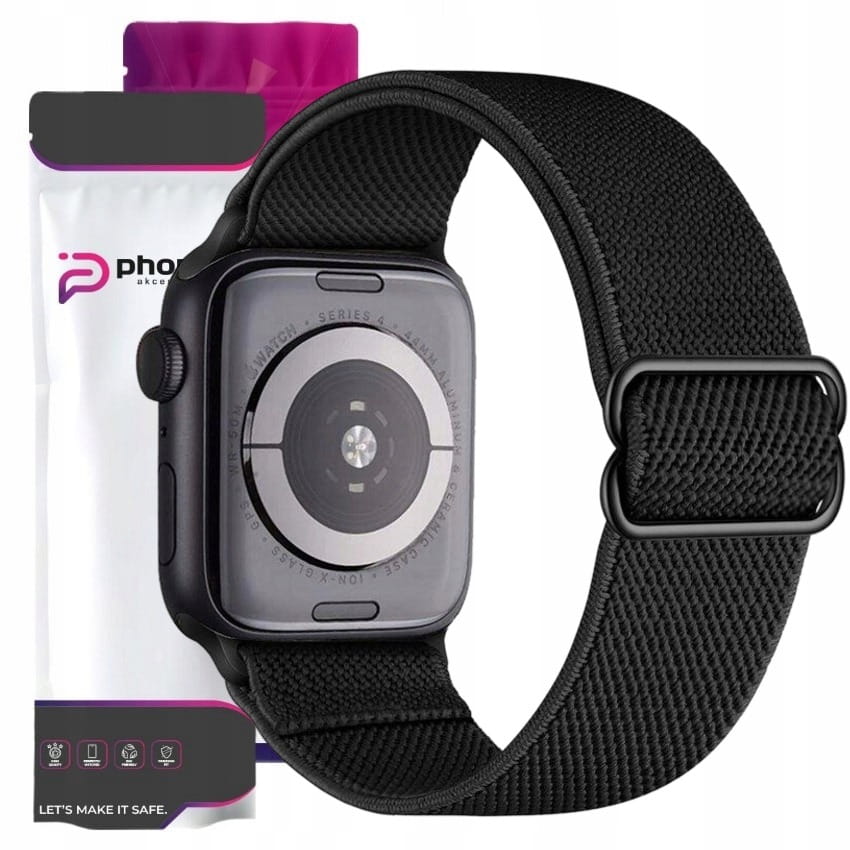 Pasek / Opaska do Apple Watch (seria 1-8/SE) - Czarny - 38/40/41 mm