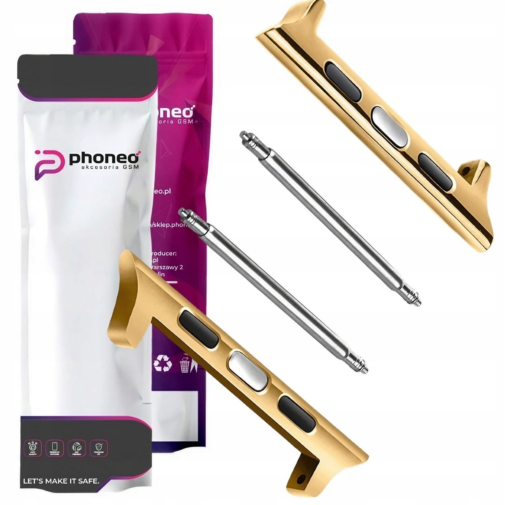 Adapter Teleskop Phoneo® na Pasek 22 mm do Apple Watch 42/44/45/49 mm - Rose Gold