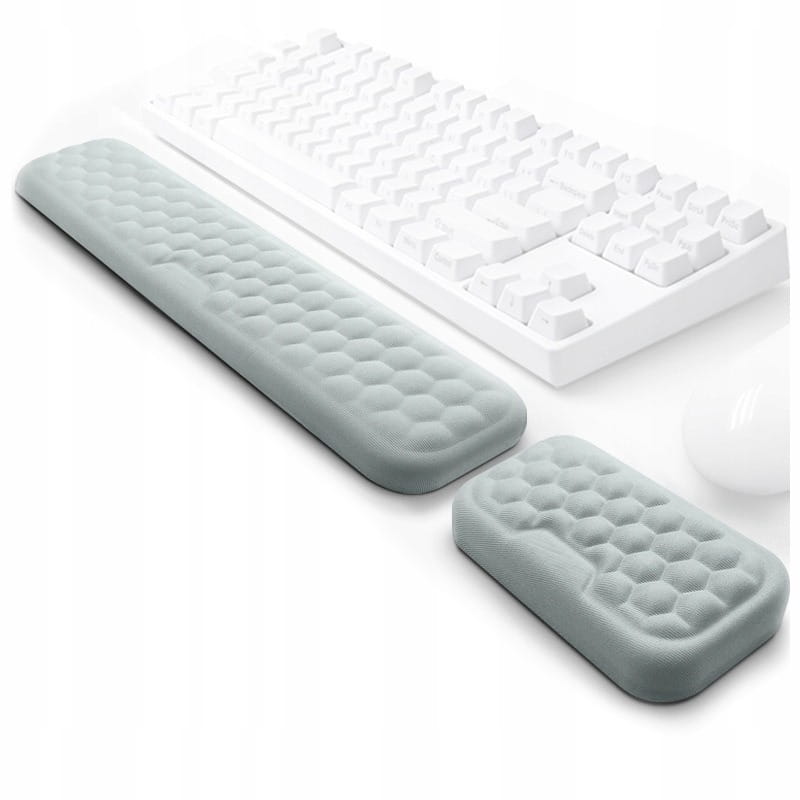Podkładki Ergonomiczne pod Mysz i Klawiaturę - Szare