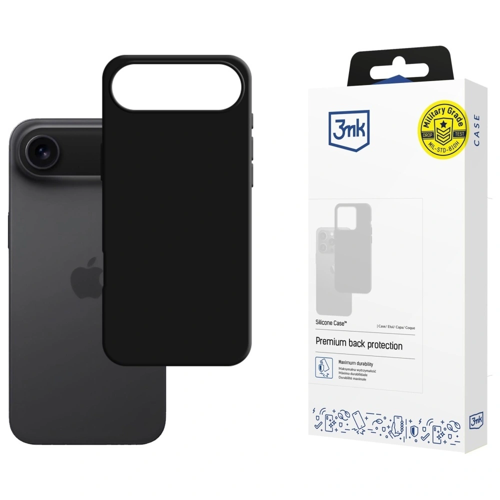 3MK Silicone Case Apple iPhone 17 Air black