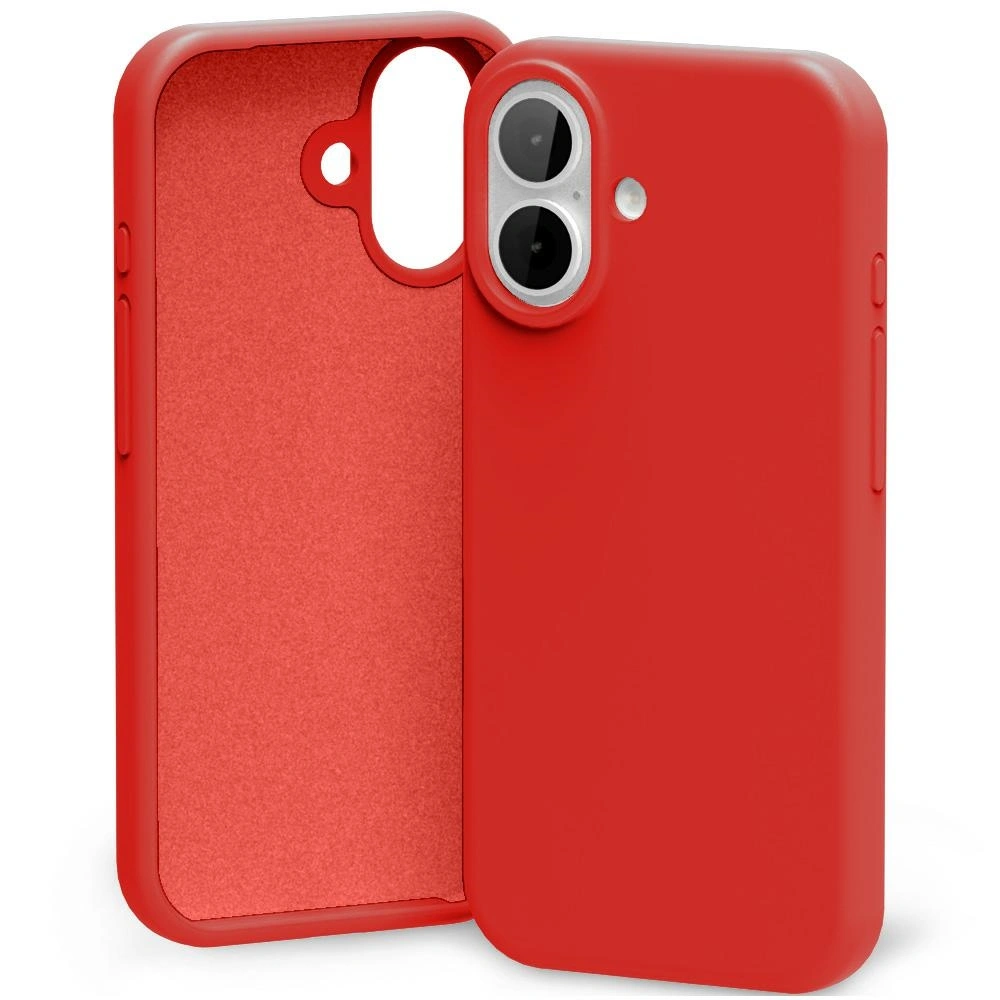 Mercury Silicone Case for Apple iPhone 17 red
