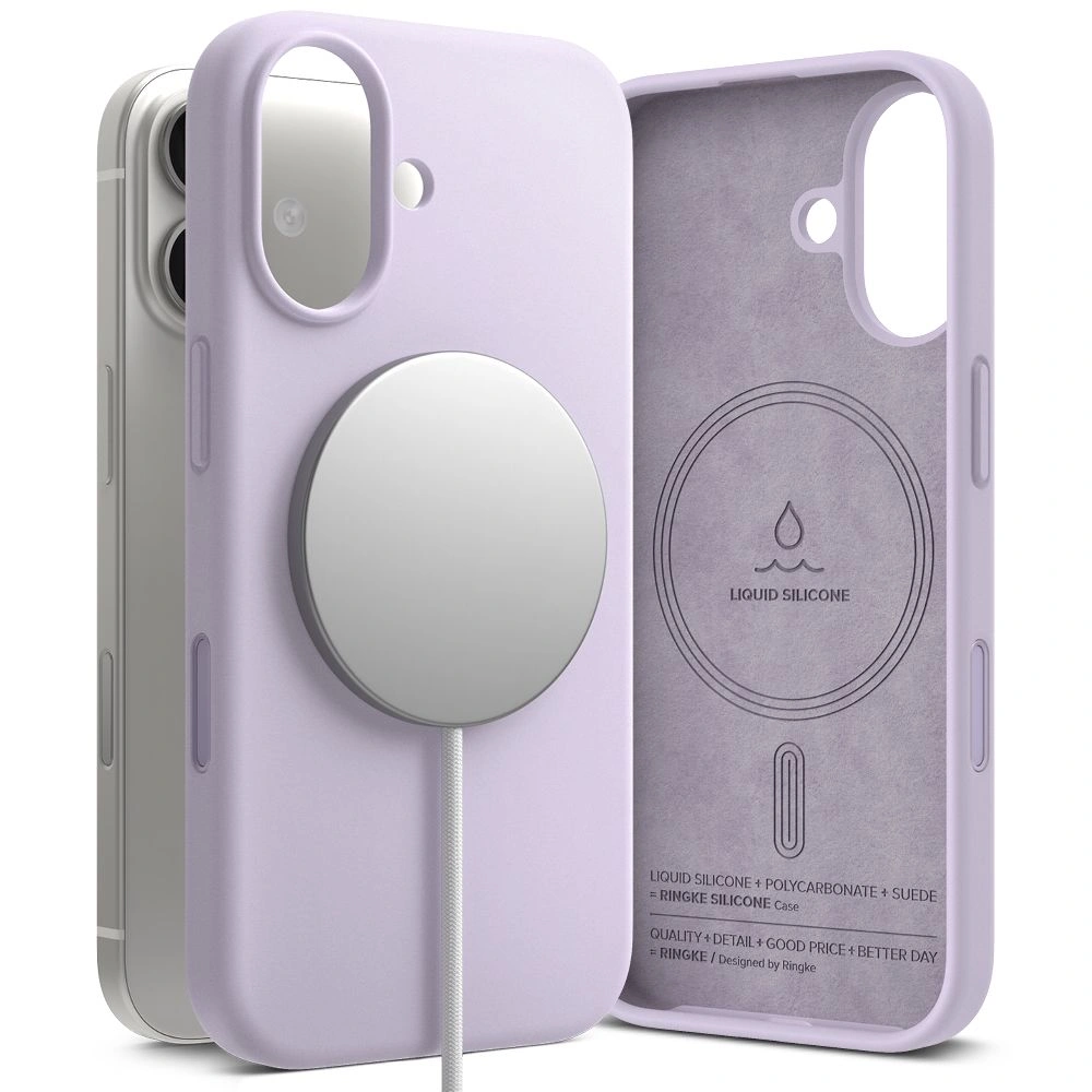 Ringke Silicone Magnetic MagSafe Apple iPhone 17 Light Purple
