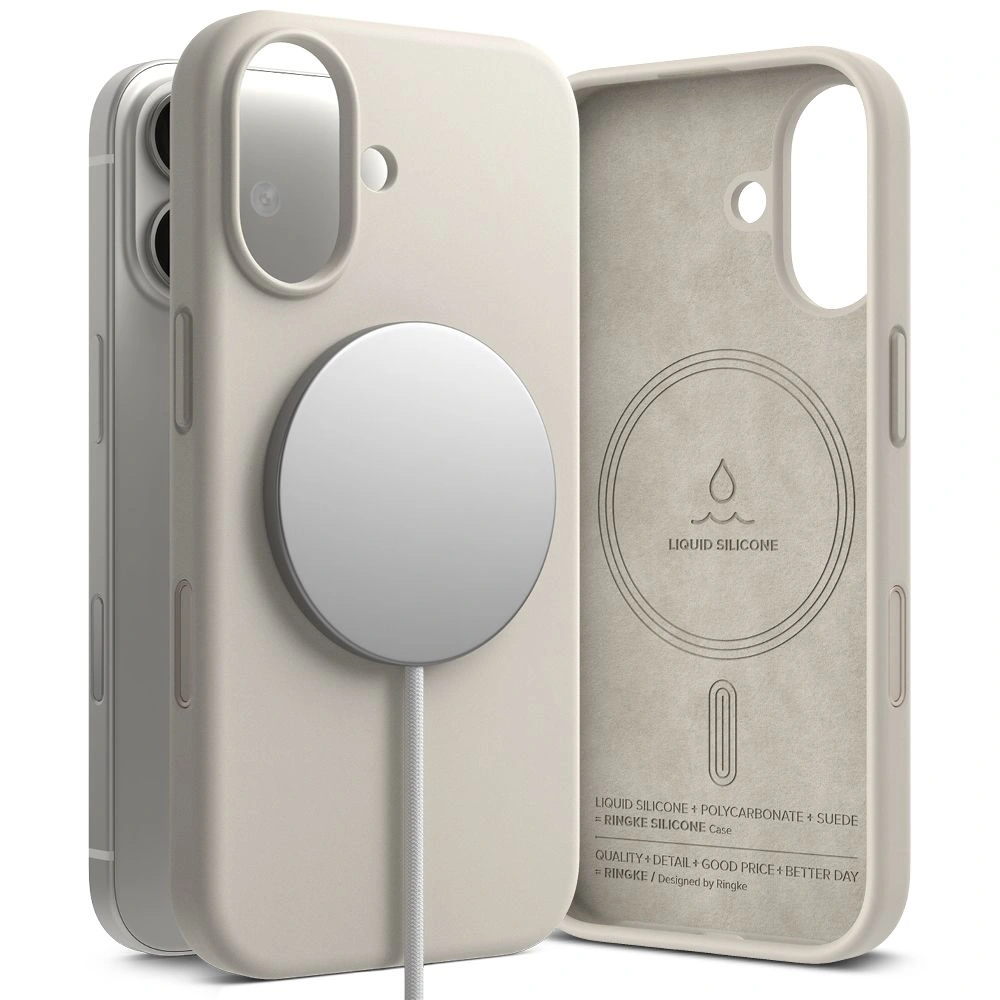 Ringke Silicone Magnetic MagSafe Apple iPhone 17 Stone