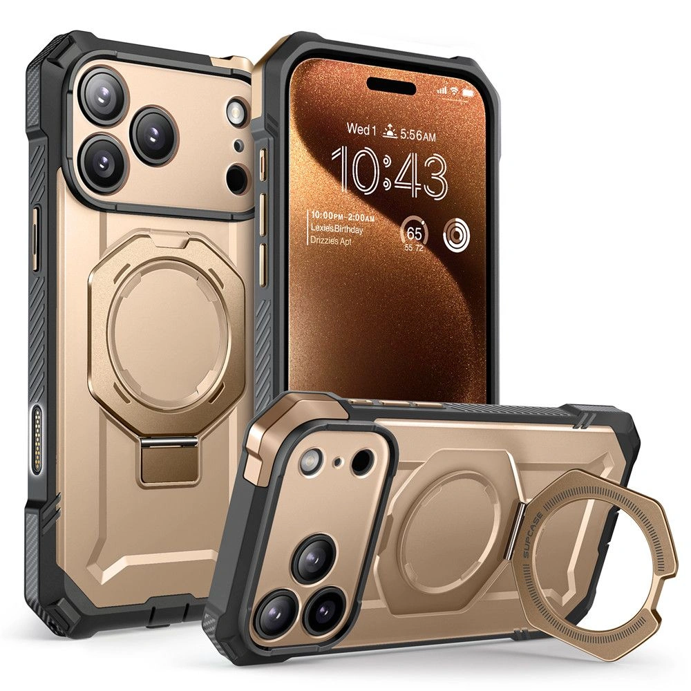 Supcase Unicorn Beetle Grip Mag MagSafe Apple iPhone 17 Pro Max Desert Gold