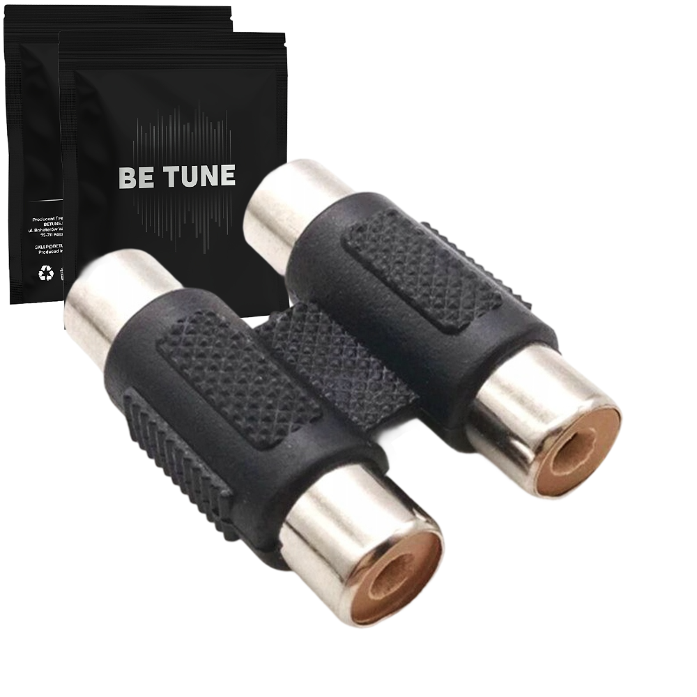 Betune® Złączka Cinch 2x RCA żeński — proste łączenie kabli audio