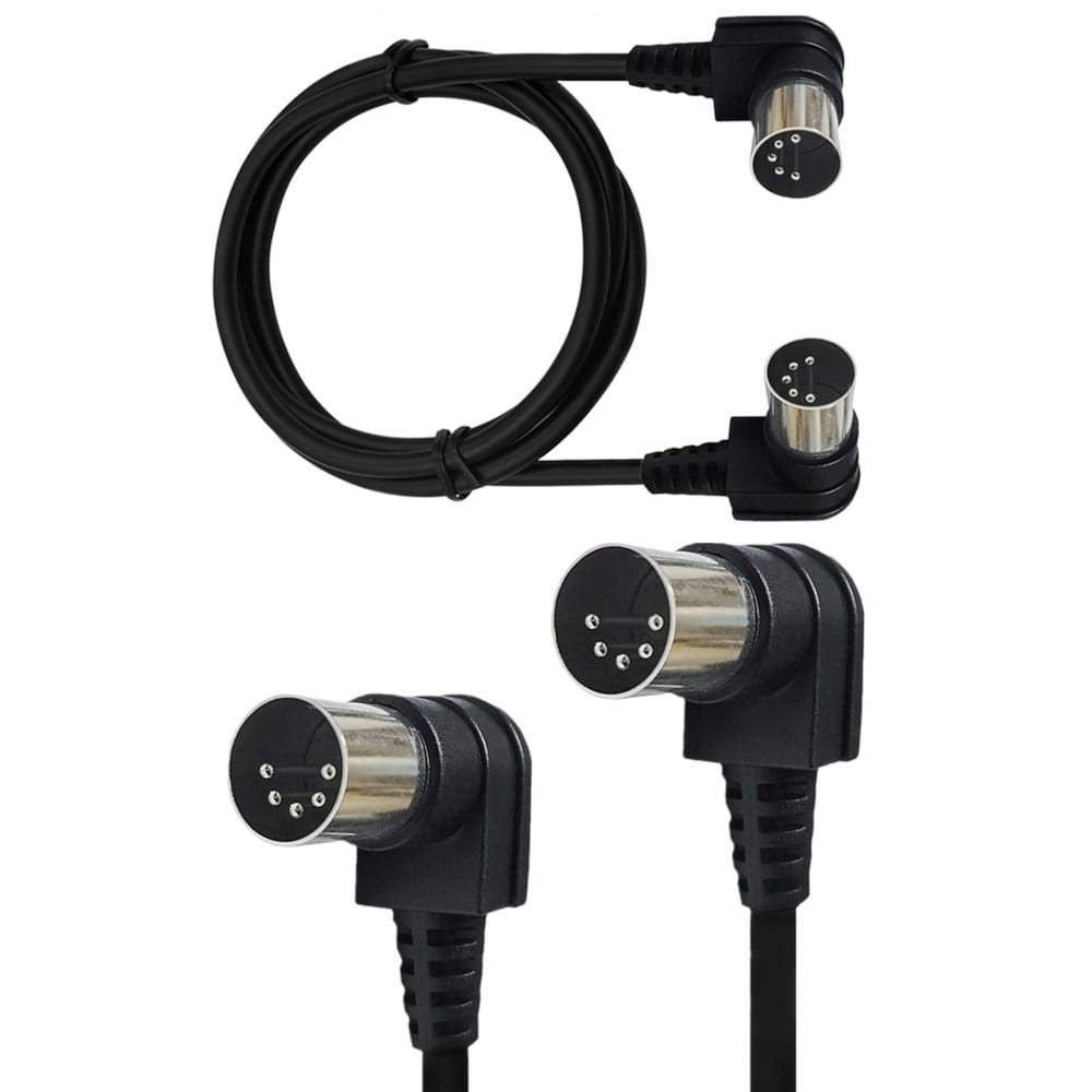 Kabel Kątowy DIN 5-pin Męski do Kątowy DIN 5-pin Męski - 3m
