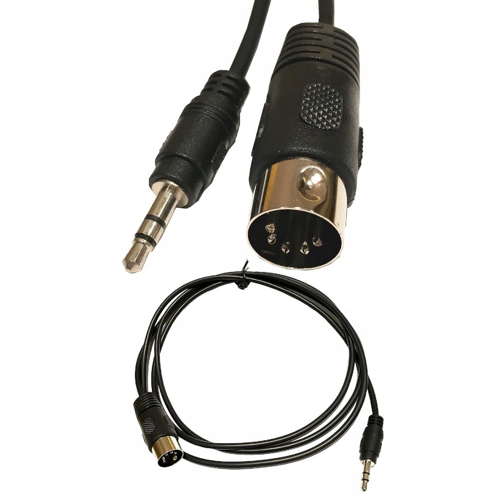 Kabel DIN 5-pin Męski do Mini Jack 3,5mm AUX - 1.5m 