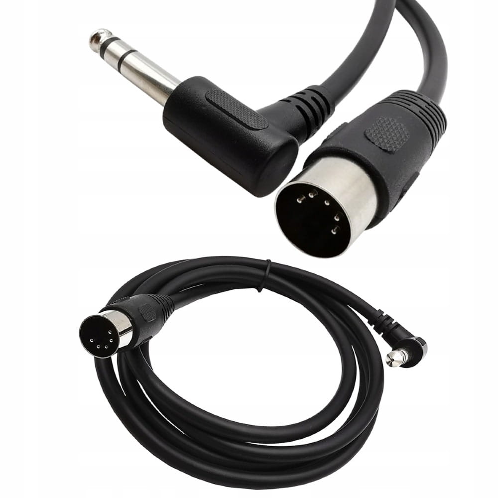 Kabel DIN 5-pin Męski do Jack 6,3mm - 1.5m 