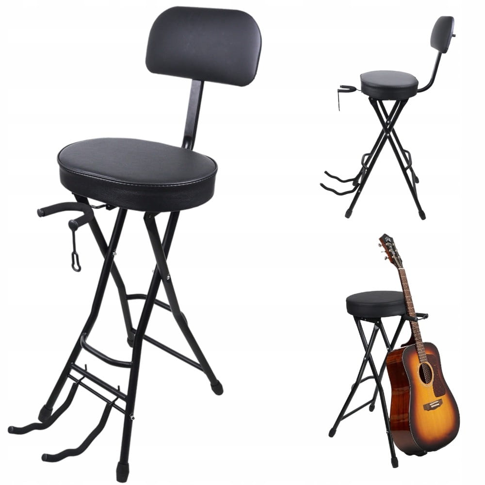 Stołek Estradowy ze Statywem dla Gitarzysty