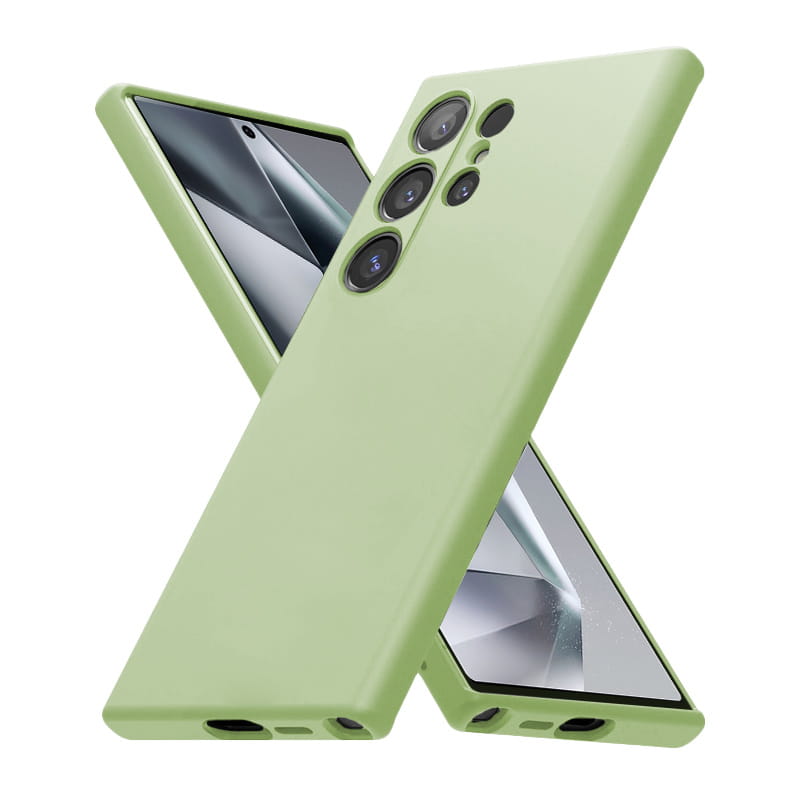 Crong Color Cover Samsung Galaxy S24 Ultra green — ochrona i wygodny dostęp do S Pen