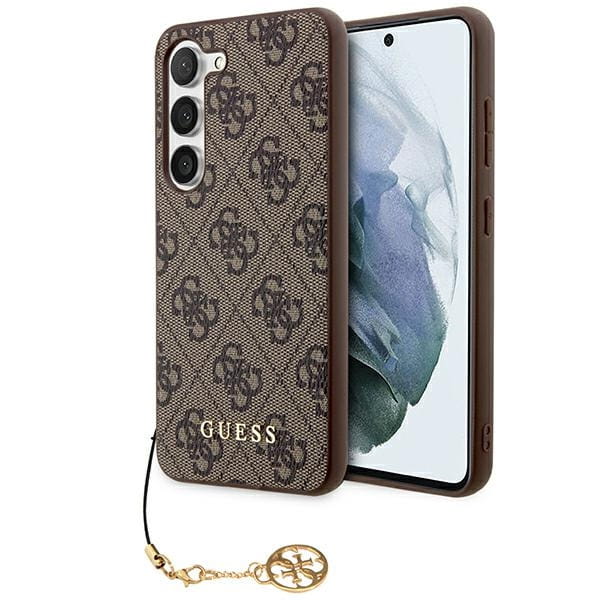Guess GUHCSA55GF4GBR Samsung Galaxy A55 hardcase 4G Charms Collection brown