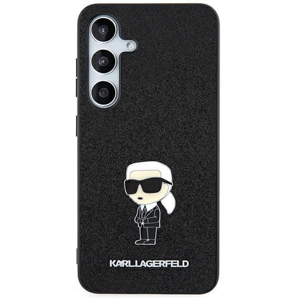 Karl Lagerfeld KLHCSA55GKNPSK Samsung Galaxy A55 hardcase Fixed Glitter Ikonik Logo Metal Pin black