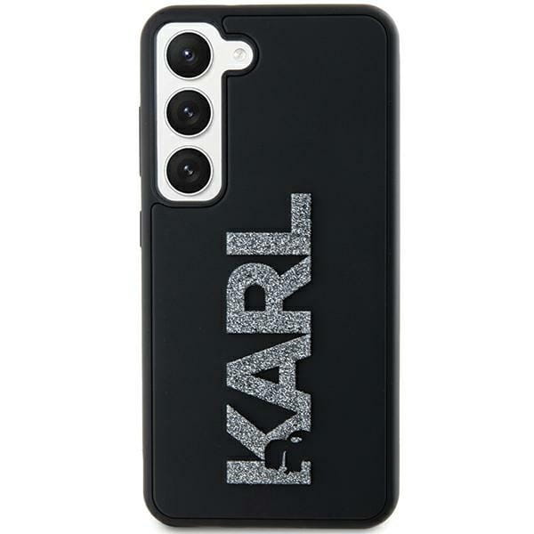 Karl Lagerfeld KLHCS23L3DMBKCK Samsung Galaxy S23 Ultra hardcase 3D Rubber Glitter Logo black
