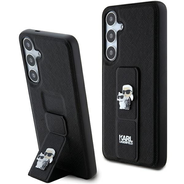 Karl Lagerfeld etui do Galaxy S24 — hardcase z paskiem i stojakiem