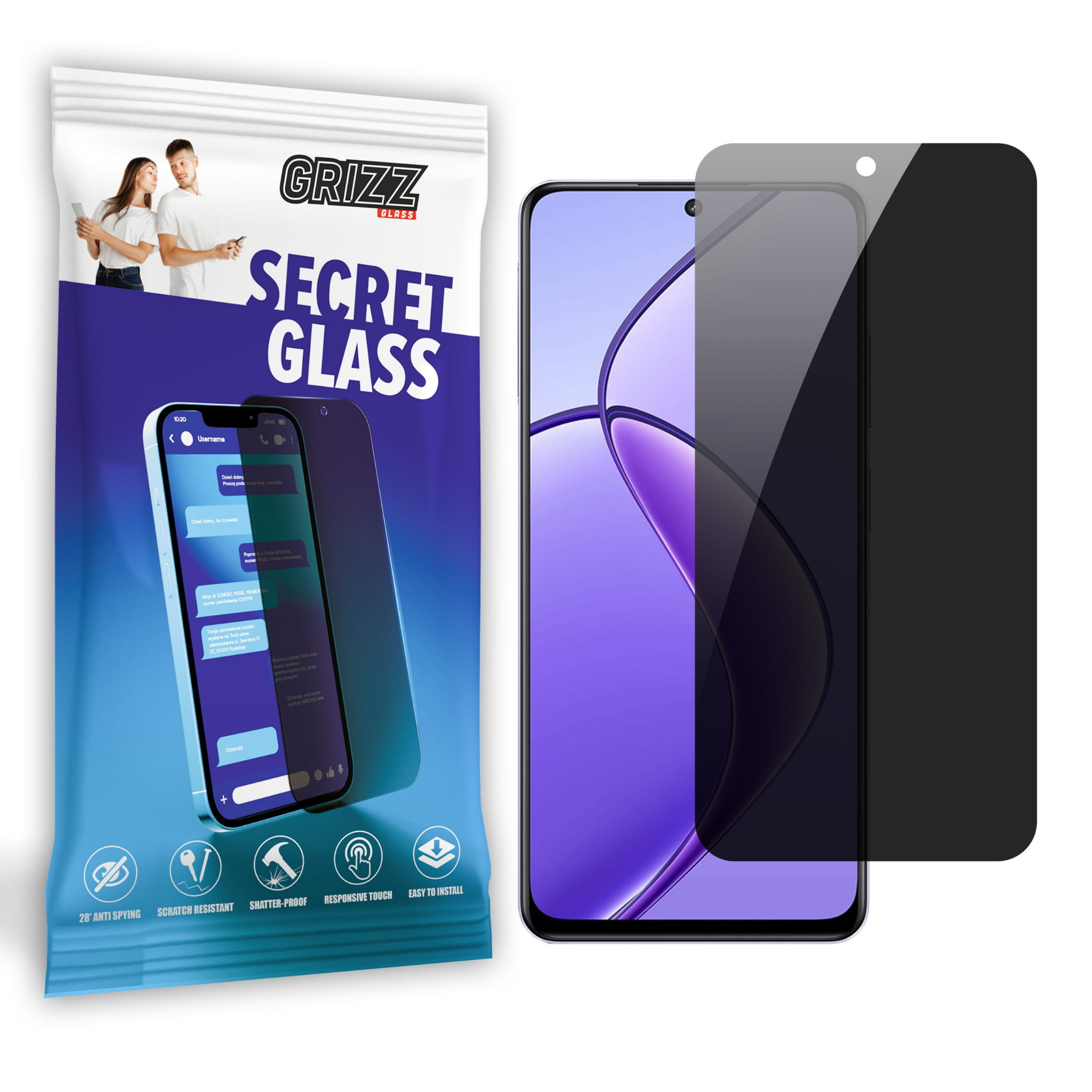 GrizzGlass Matte SecretGlass Realme 12 4G