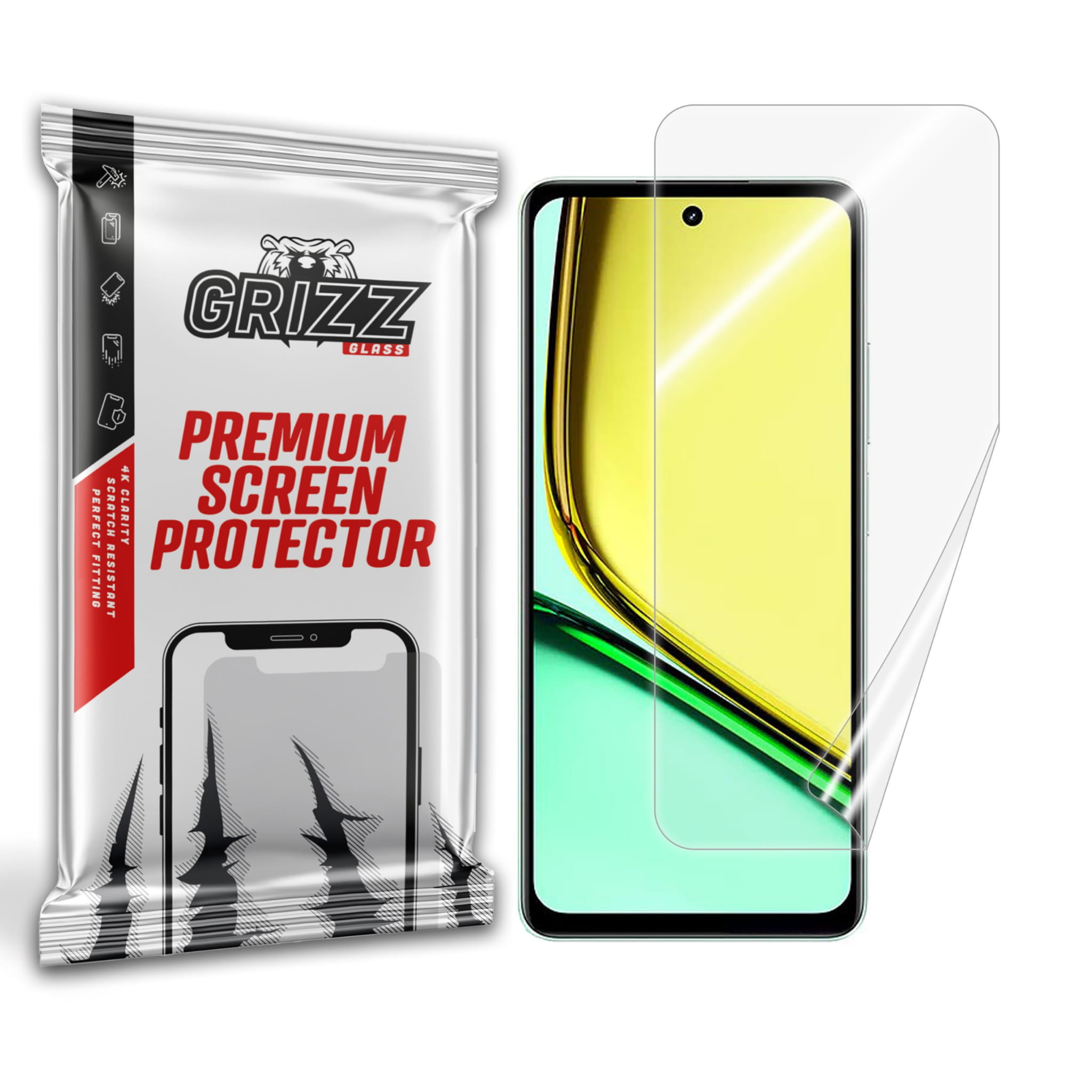 GrizzGlass CeramicFilm Realme 12 Lite