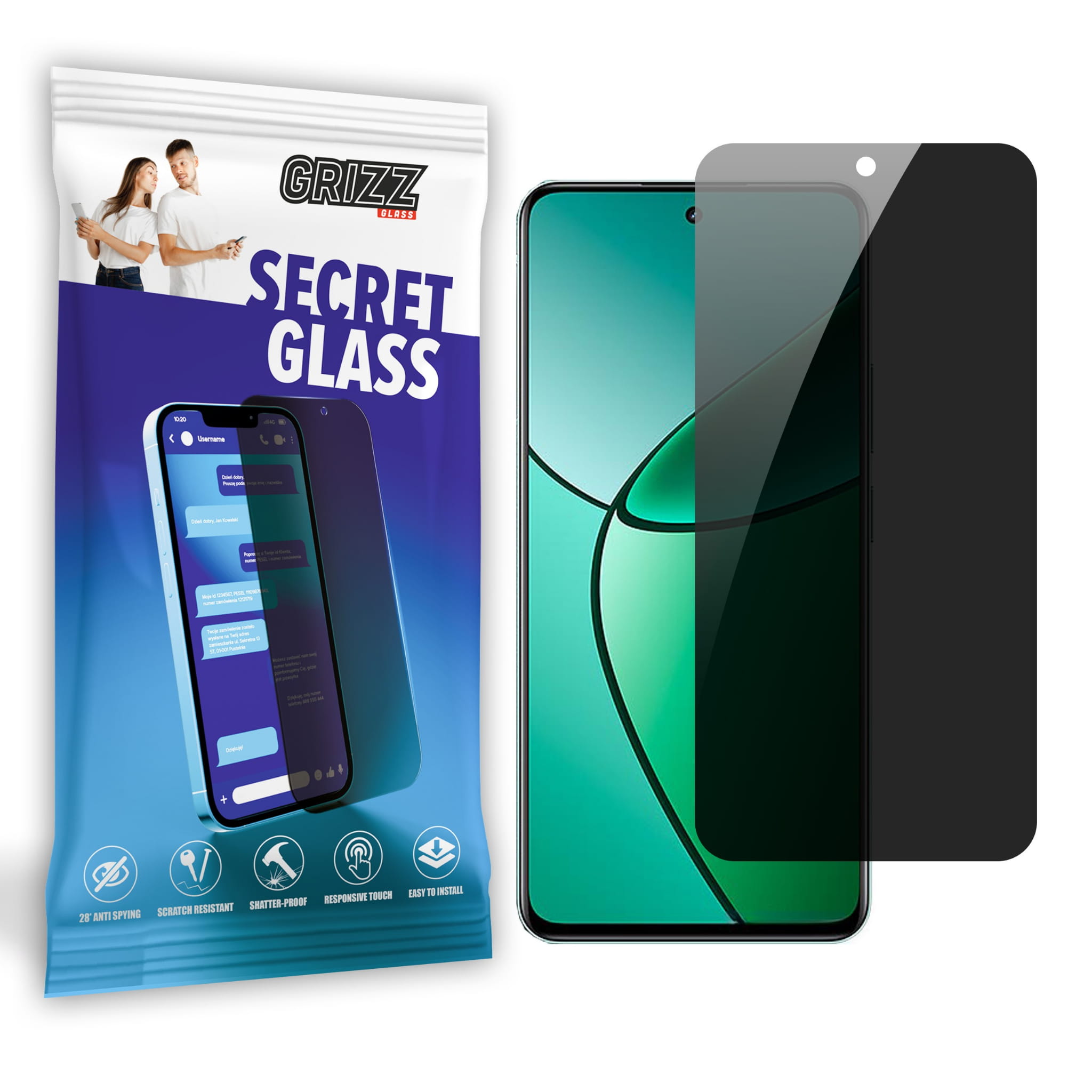 GrizzGlass Matte SecretGlass Realme 12 Plus