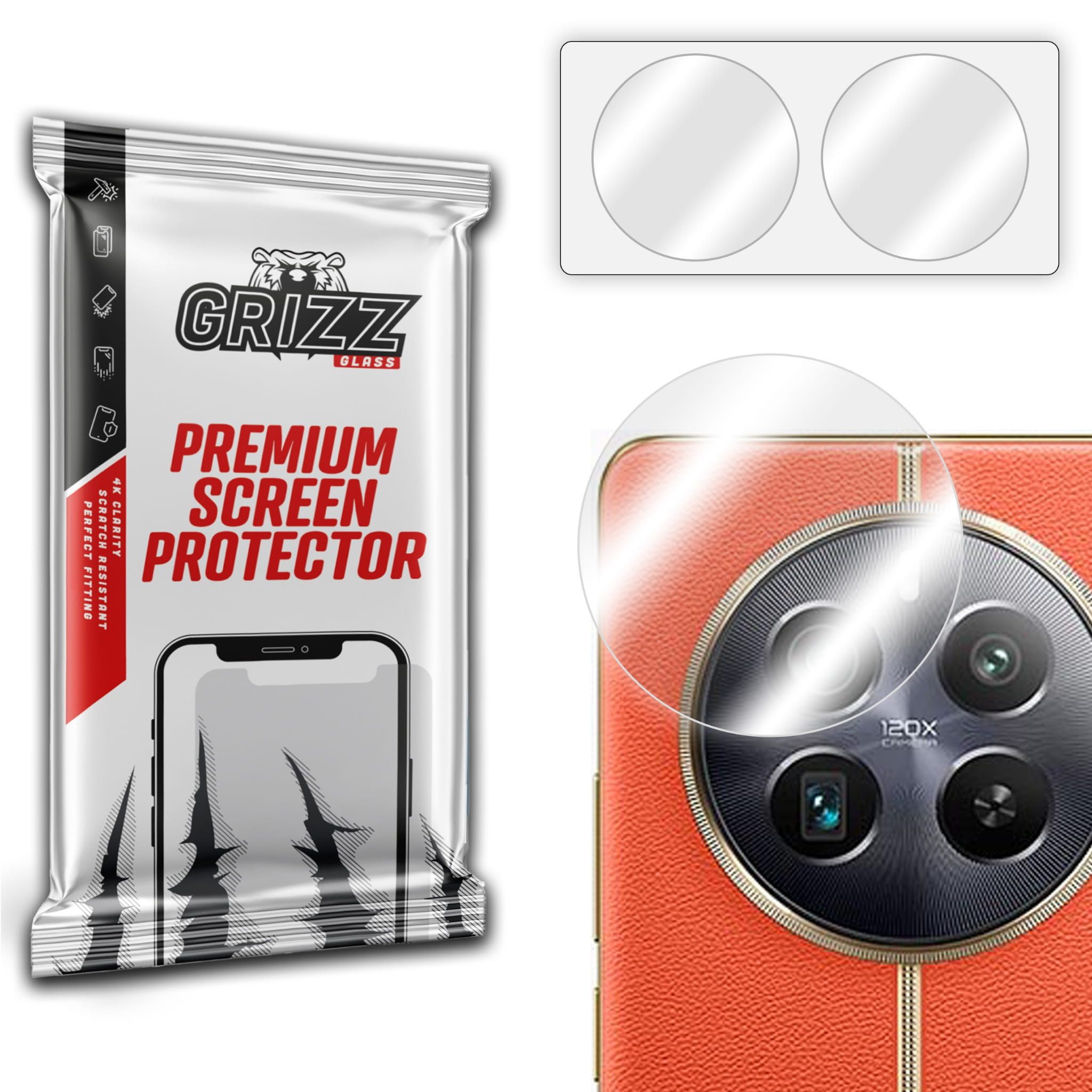 GrizzGlass HybridGlass Camera Realme 12 Pro Plus