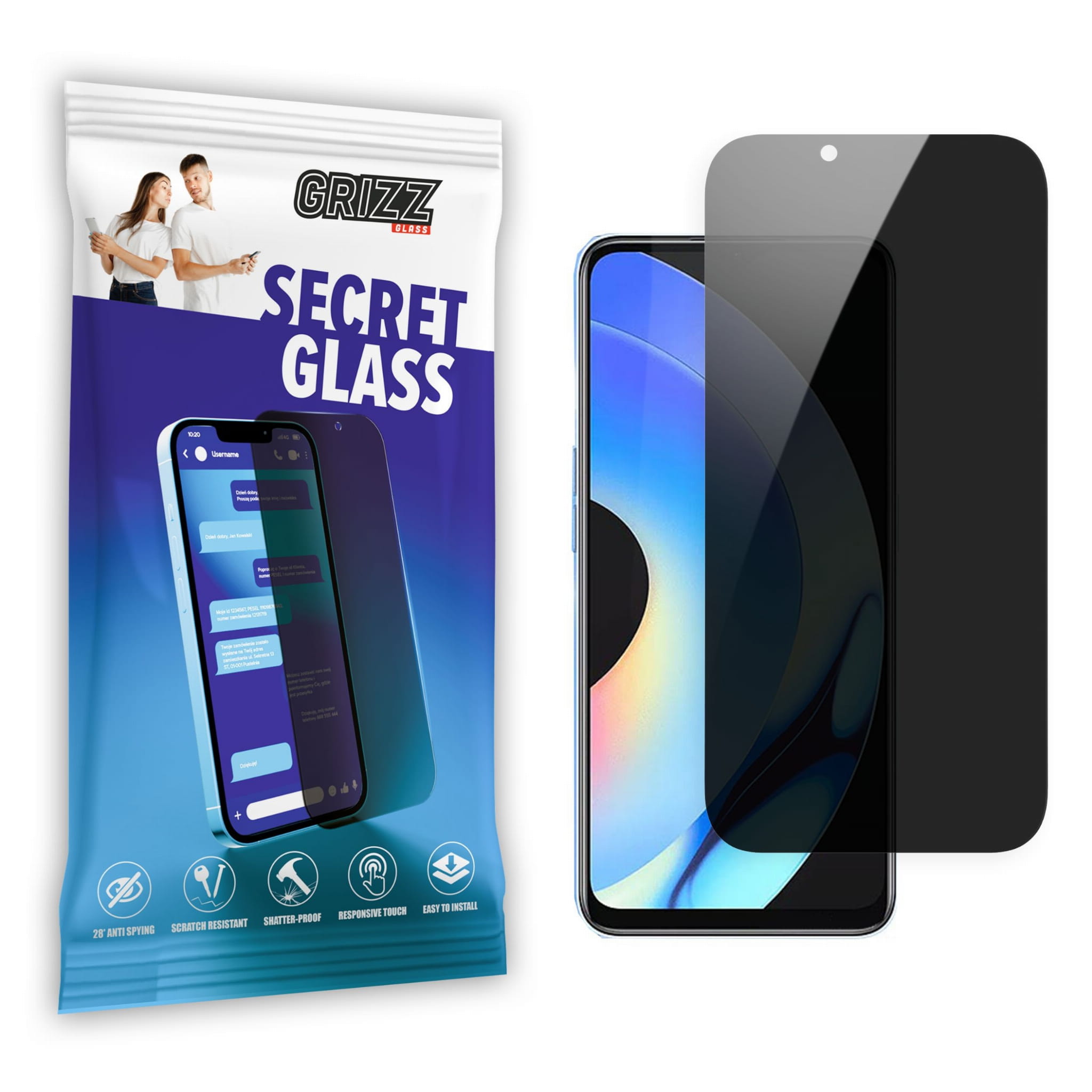 GrizzGlass Matte SecretGlass Realme 10s