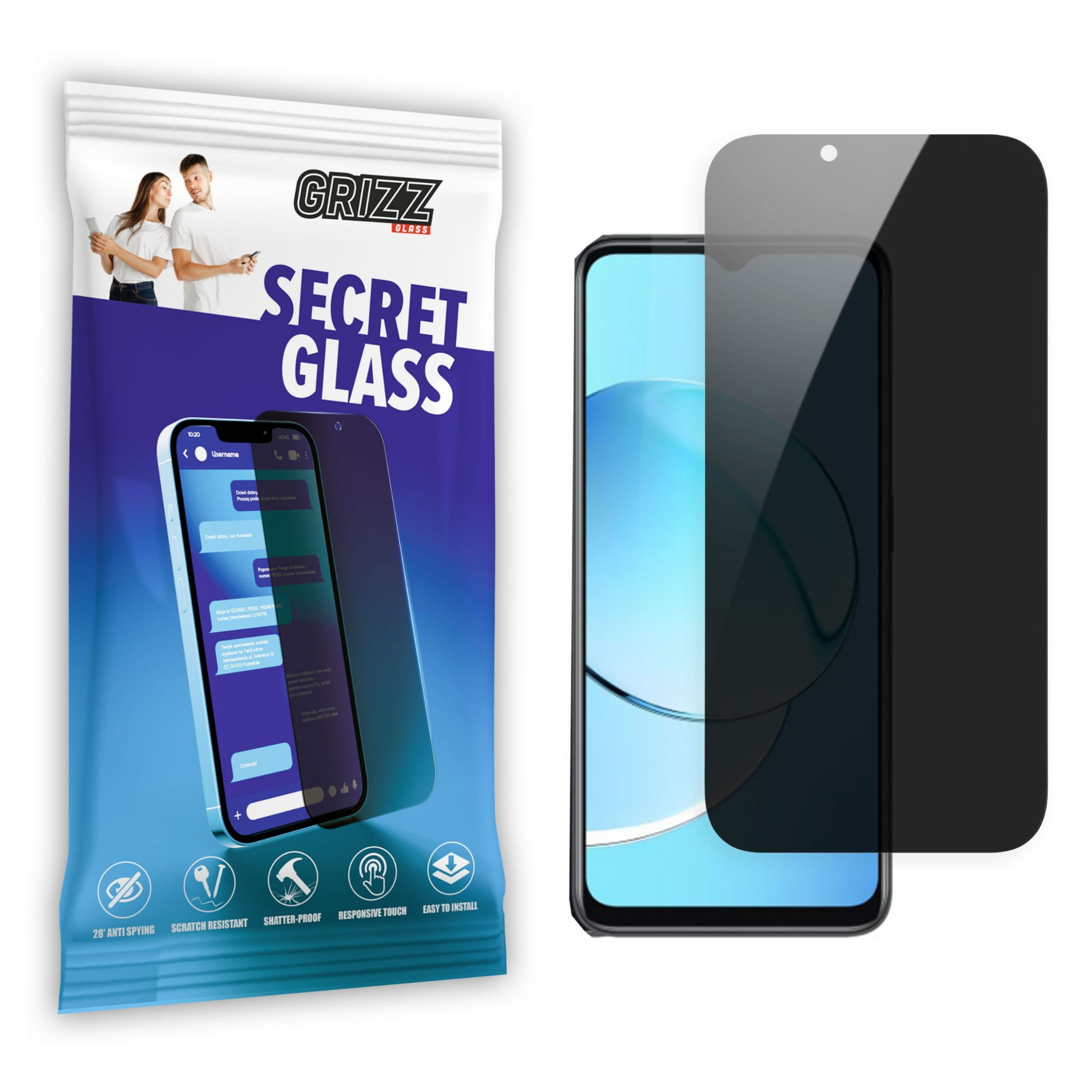 GrizzGlass Matte SecretGlass Realme 10 5G