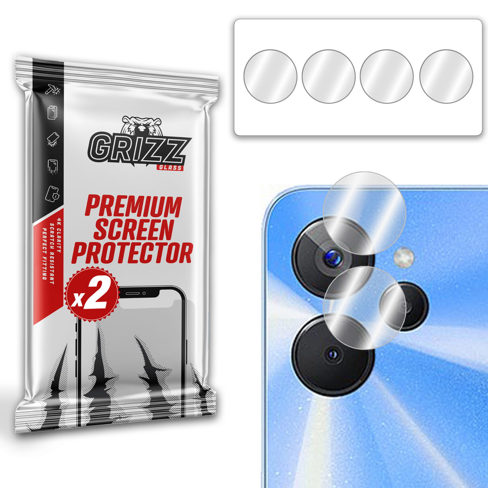 GrizzGlass HybridGlass Camera Realme 10T