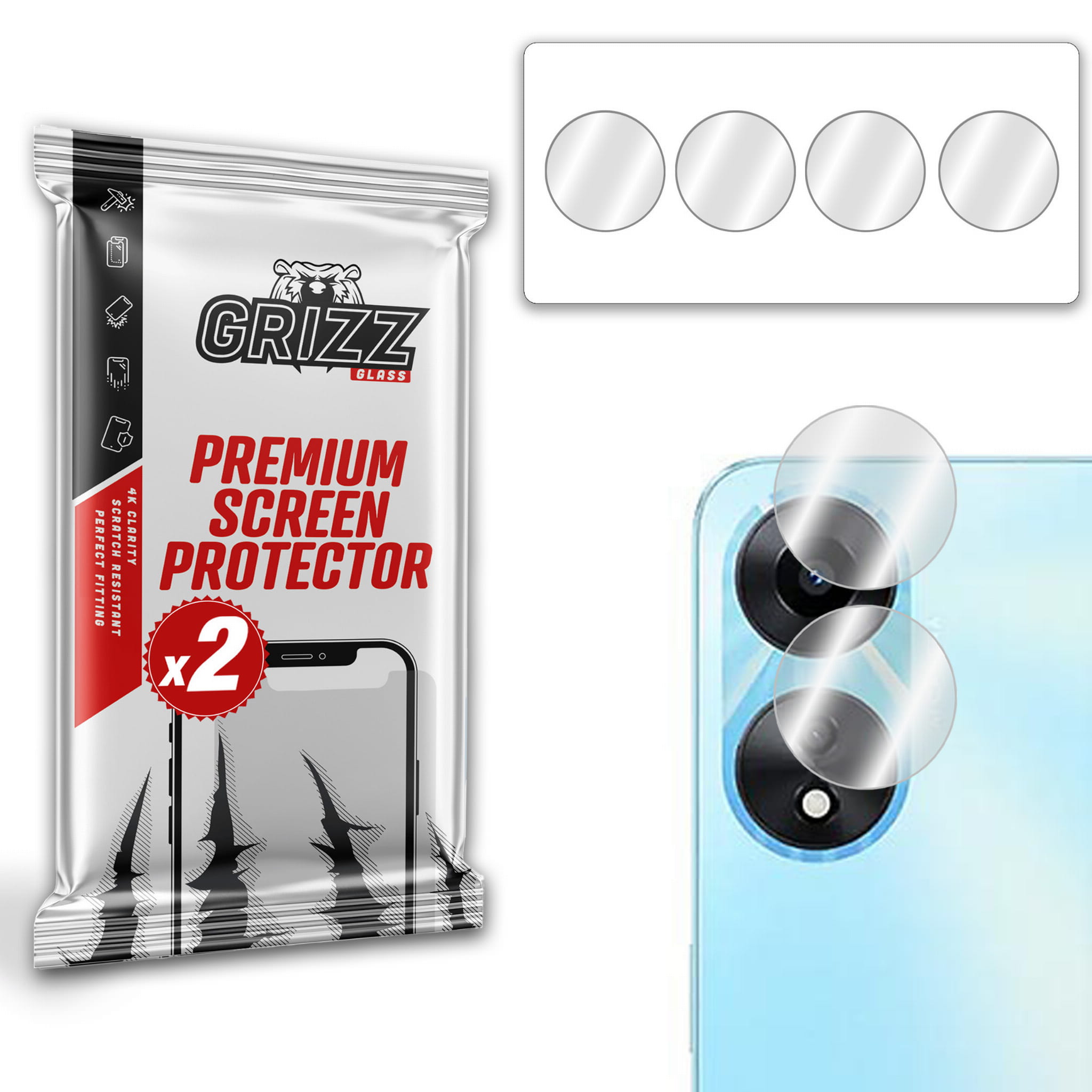 GrizzGlass HybridGlass Camera Realme 10s