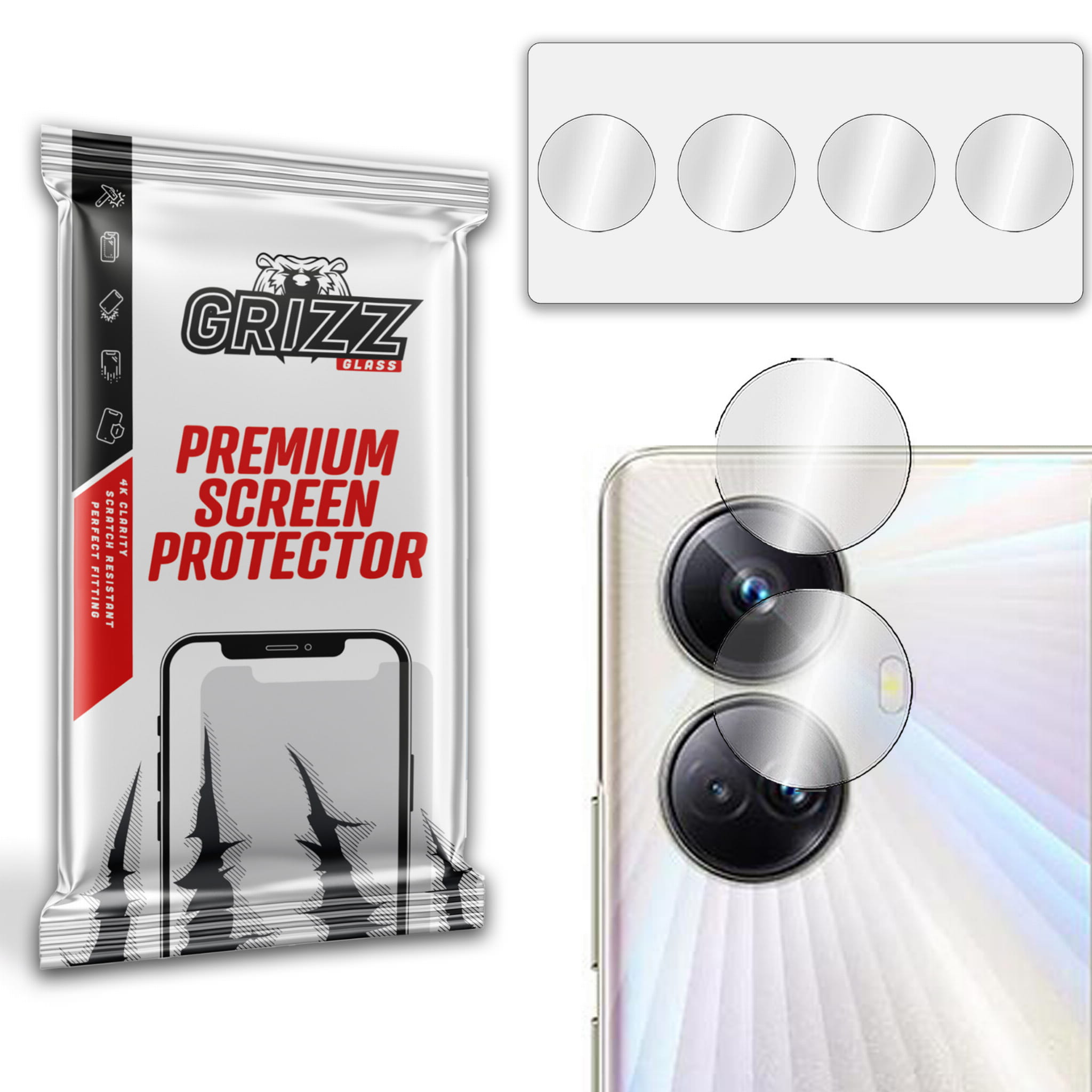 GrizzGlass HybridGlass Camera Realme 10 Pro+ Plus