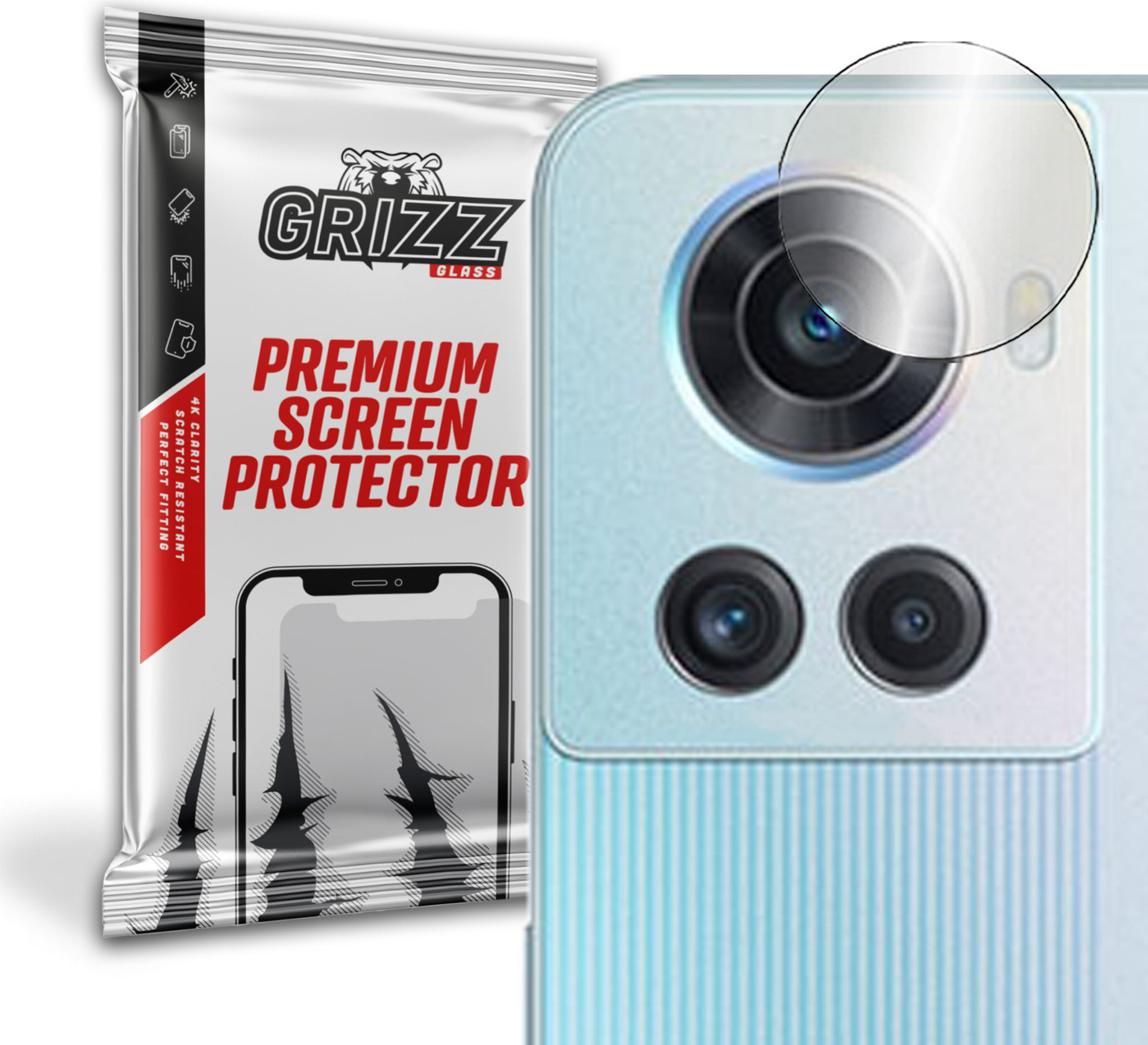 GrizzGlass HybridGlass Camera - ochrona obiektywu OnePlus Ace