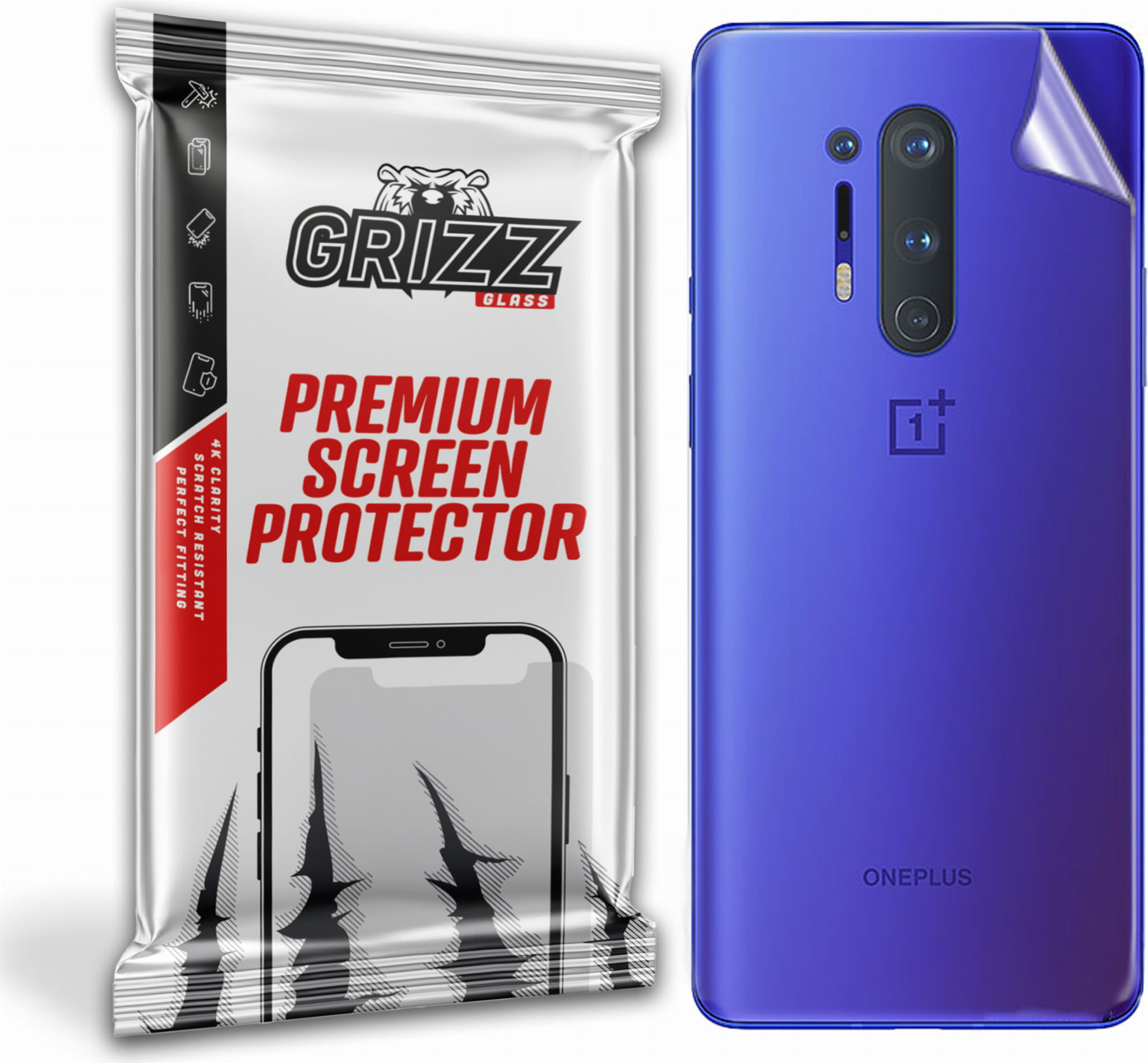 GrizzGlass SatinSkin OnePlus 8 Pro 5G - folia ochronna na tył