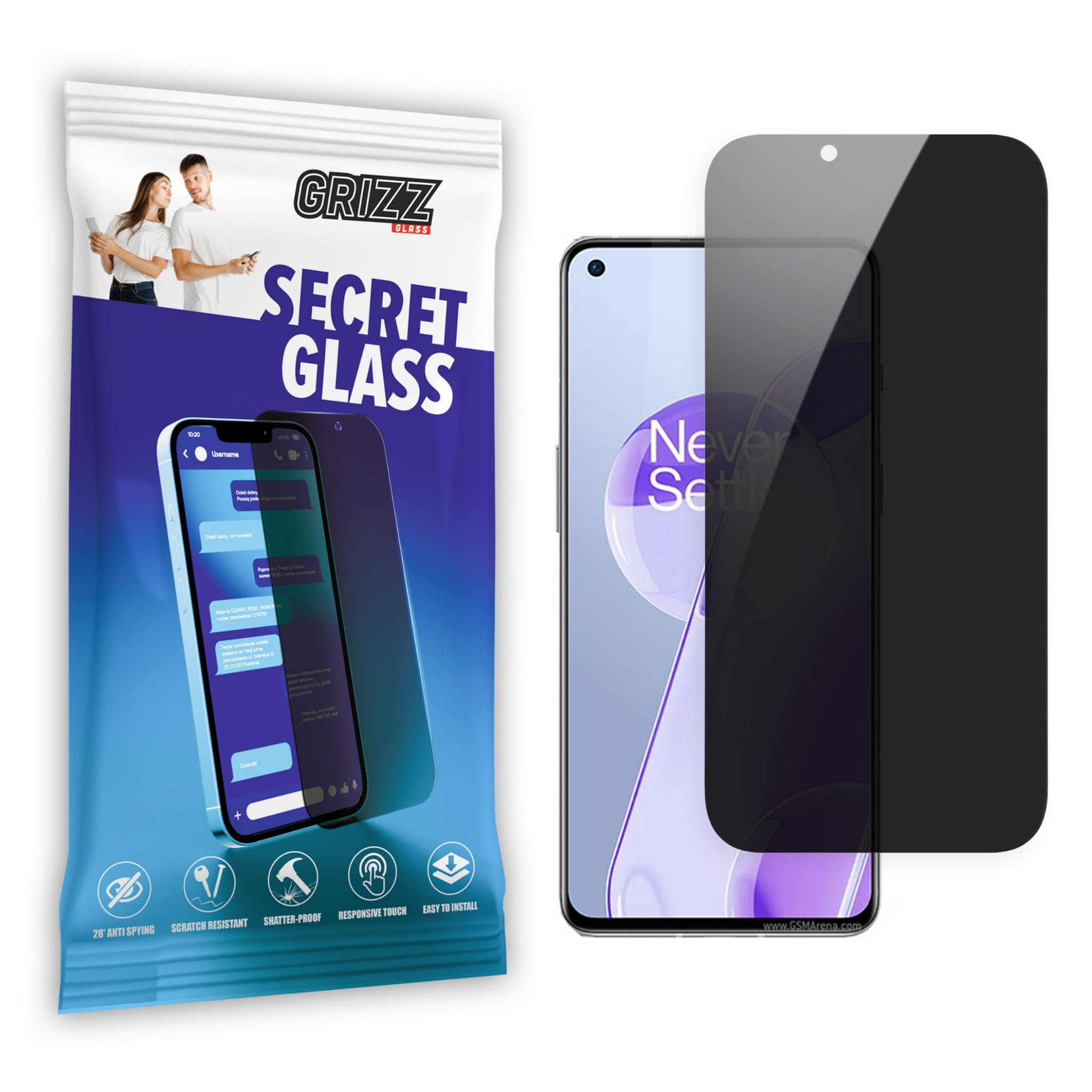 GrizzGlass Matte SecretGlass OnePlus 8T 5G