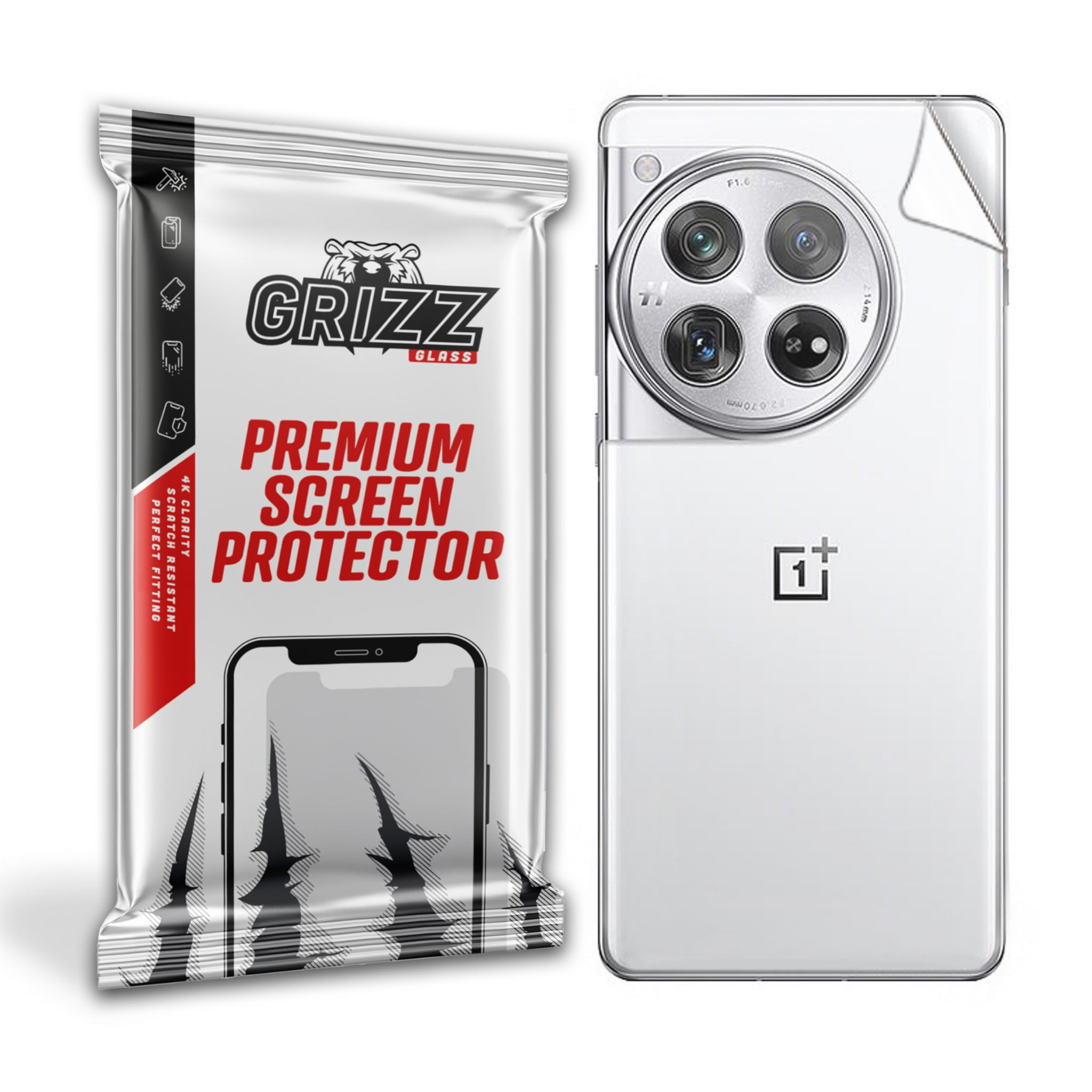 GrizzGlass SatinSkin OnePlus 12 — folia ochronna na tył telefonu