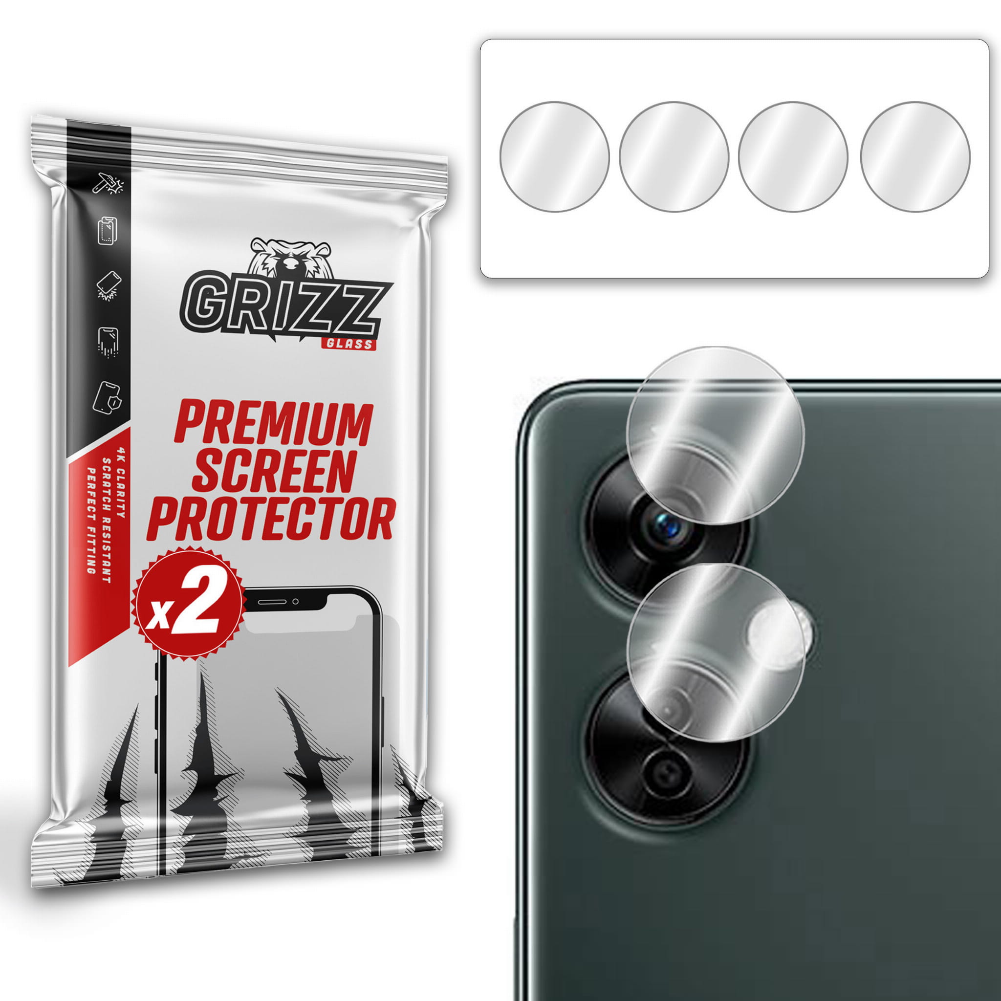 GrizzGlass HybridGlass Camera OnePlus Nord N30