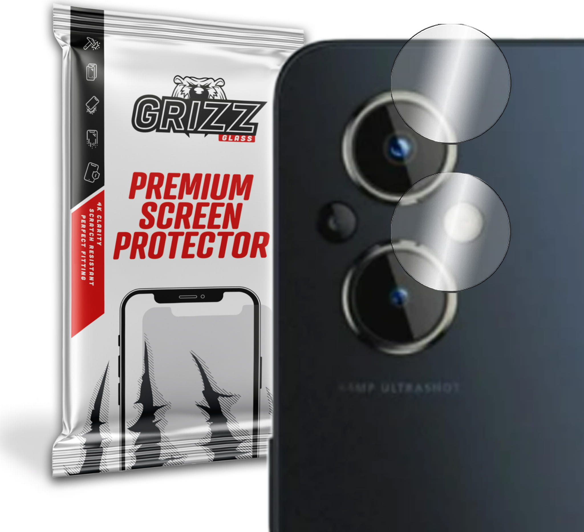 GrizzGlass HybridGlass Camera OnePlus Nord N20 5G - ochrona obiektywu