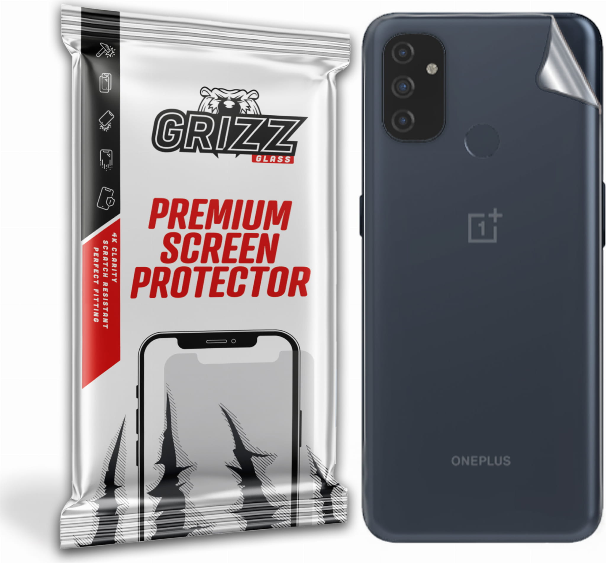 GrizzGlass UltraSkin OnePlus Nord N100 - cienka ochrona tylnej obudowy